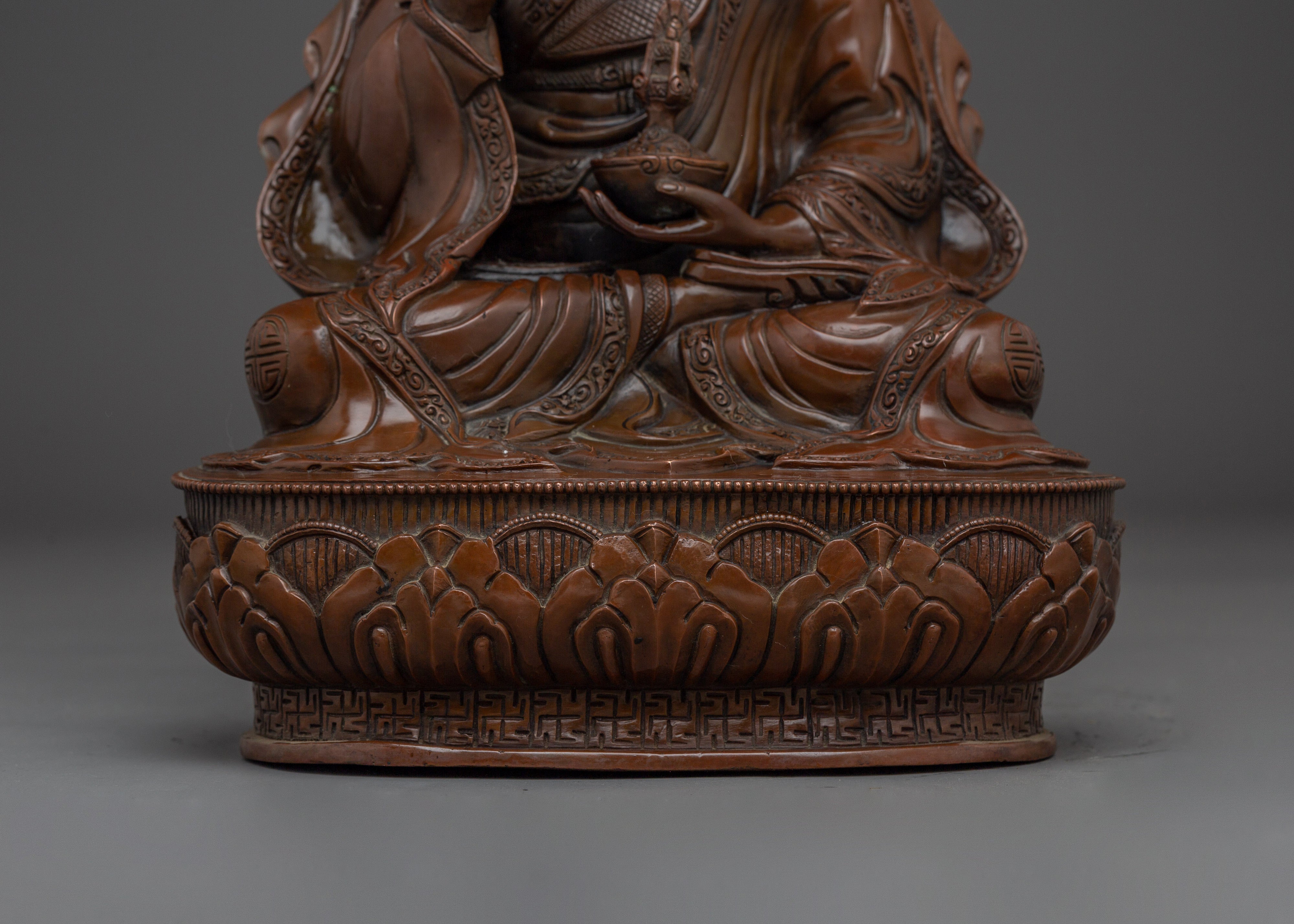 Guru Tsokye Statue | Oxidized Himalayan Artwork