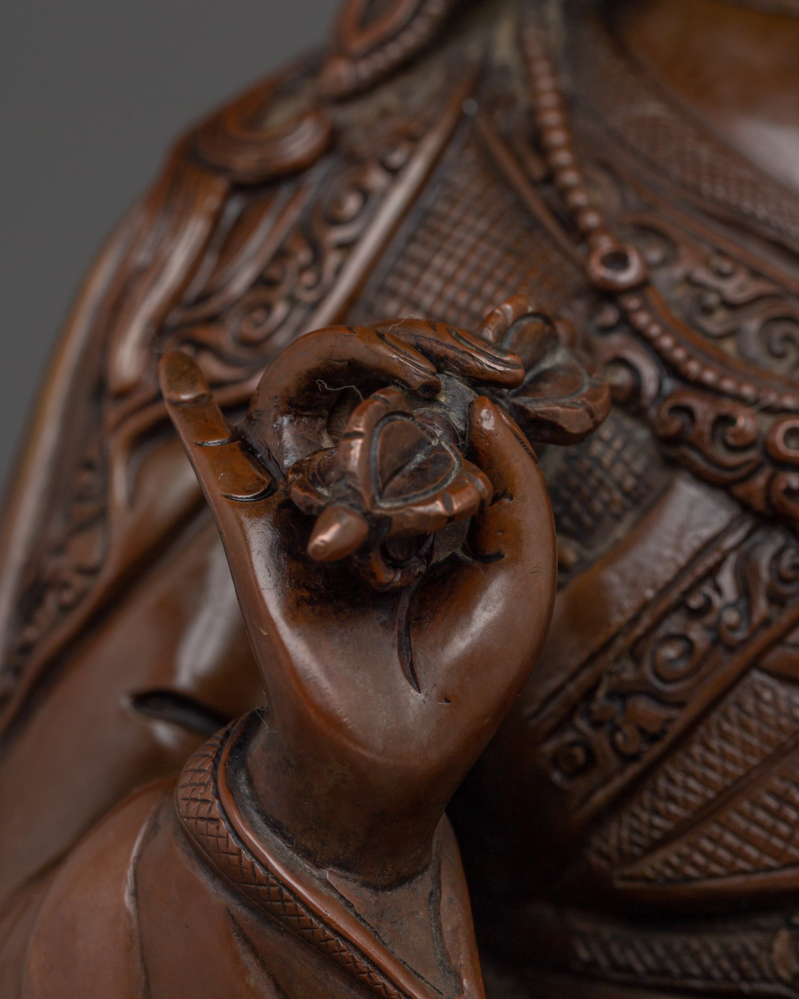 Guru Tsokye Statue | Oxidized Himalayan Artwork