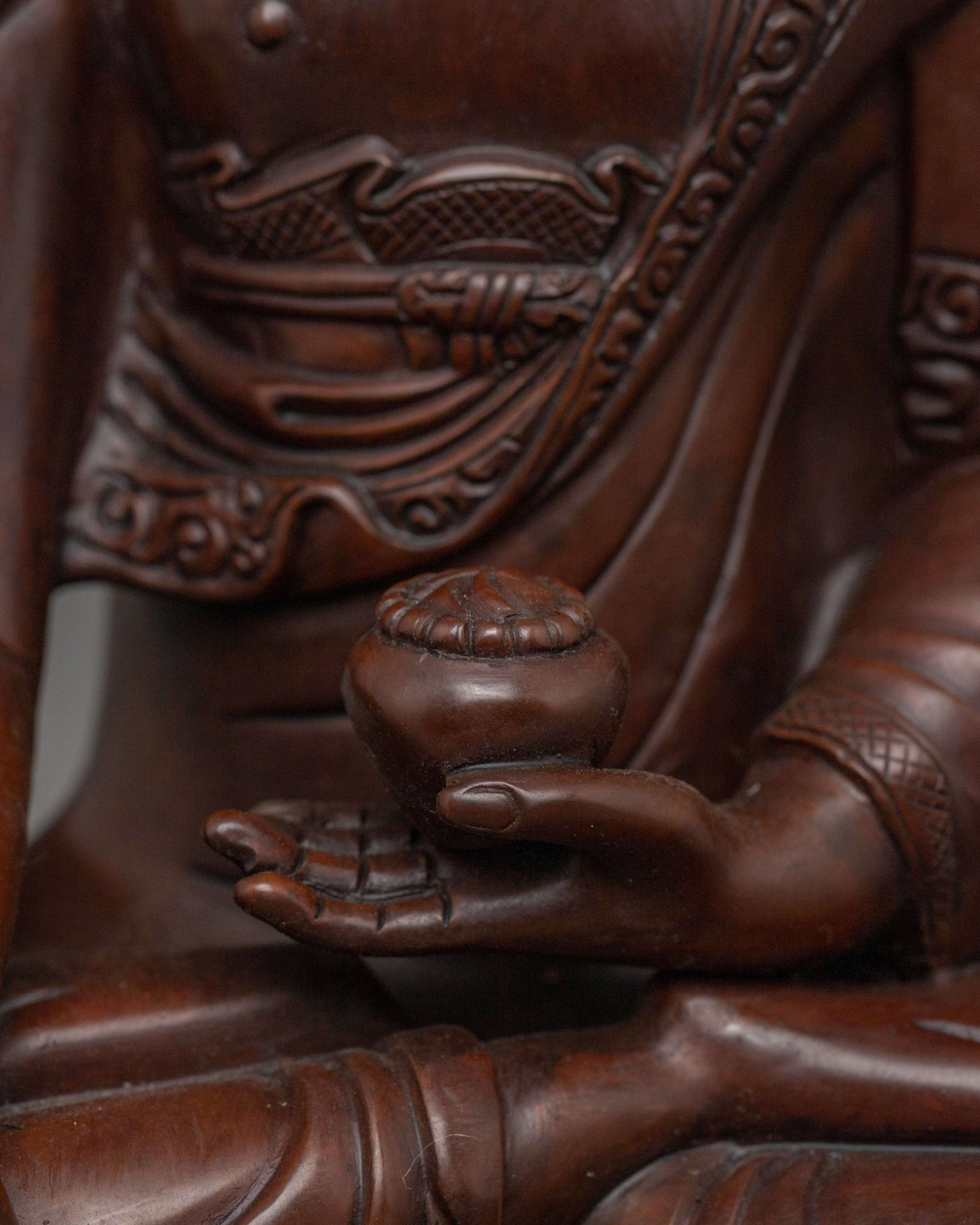 Oxidized Three Buddha Set Statue | Enlightened Wisdom of Buddha Trinity