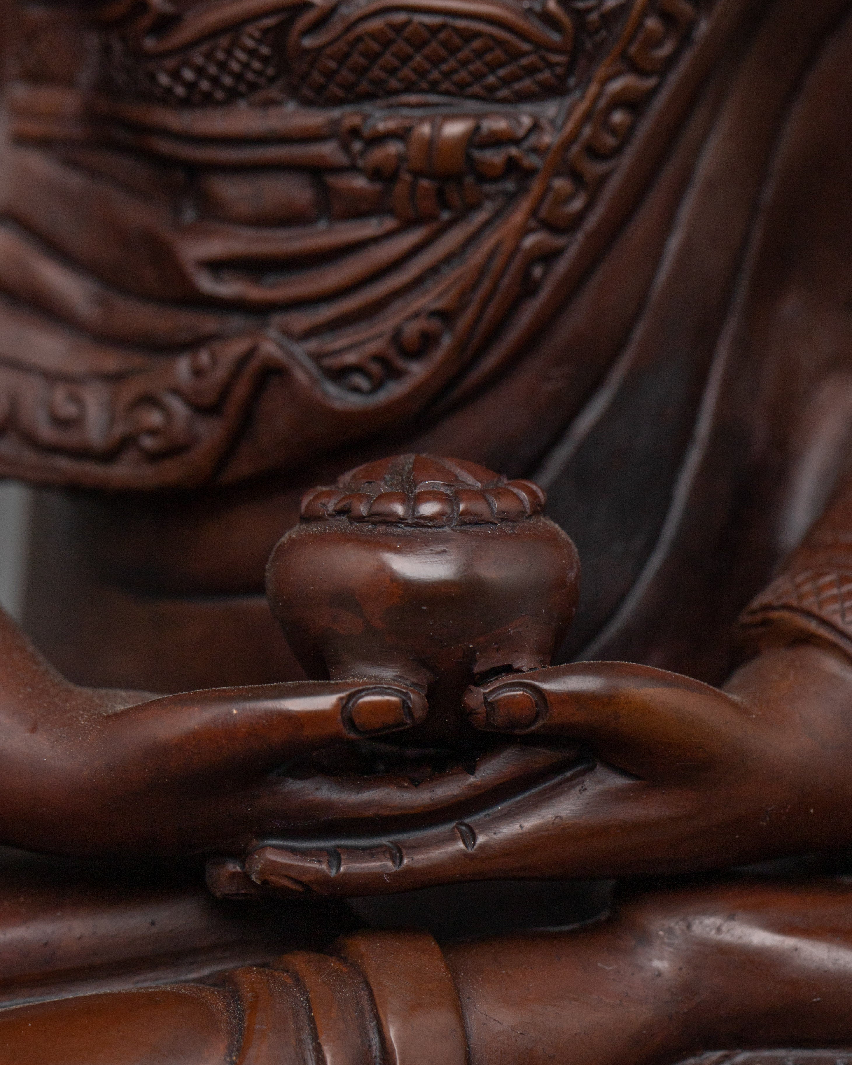 Oxidized Three Buddha Set Statue | Enlightened Wisdom of Buddha Trinity