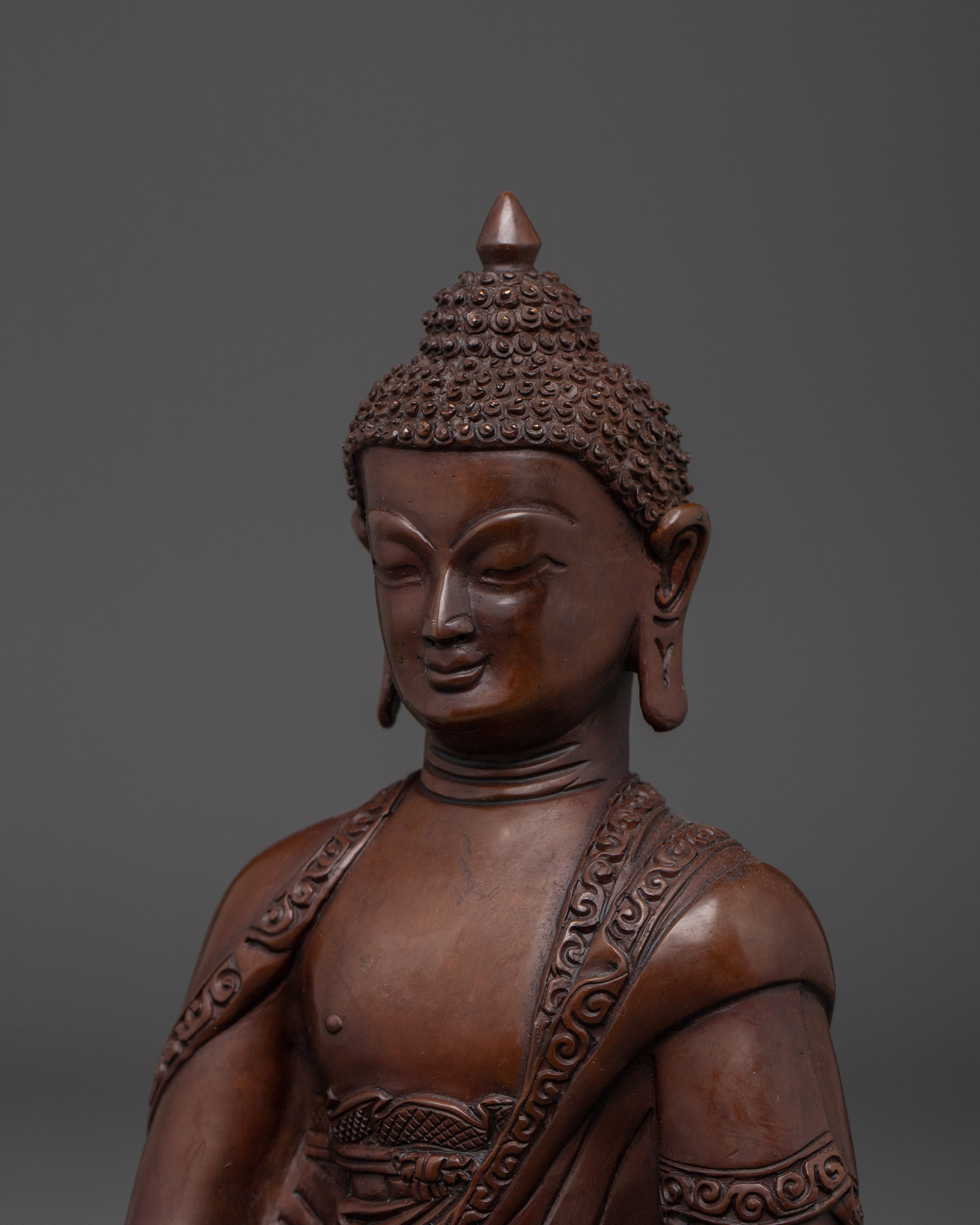 Oxidized Three Buddha Set Statue | Enlightened Wisdom of Buddha Trinity