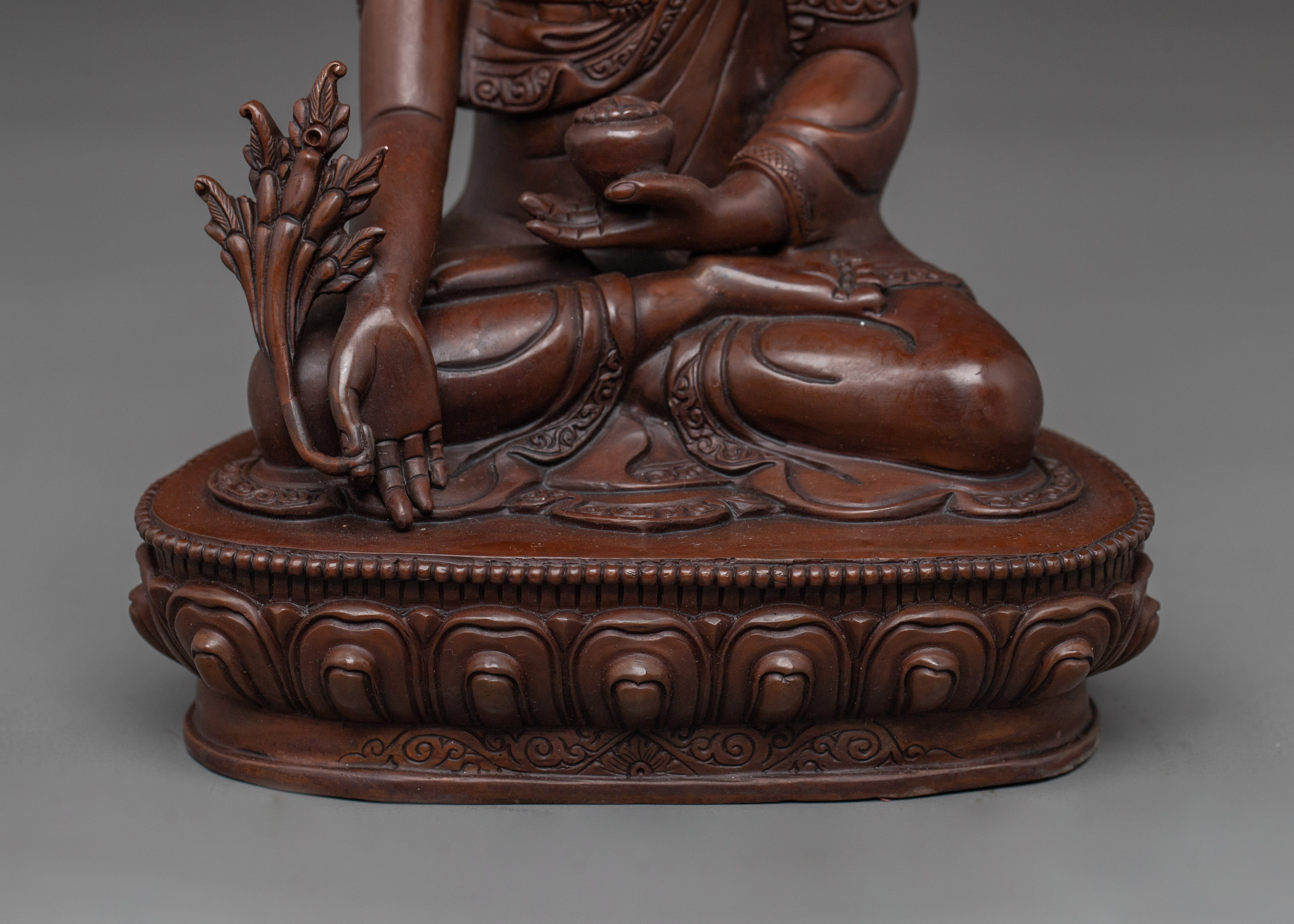 Oxidized Three Buddha Set Statue | Enlightened Wisdom of Buddha Trinity