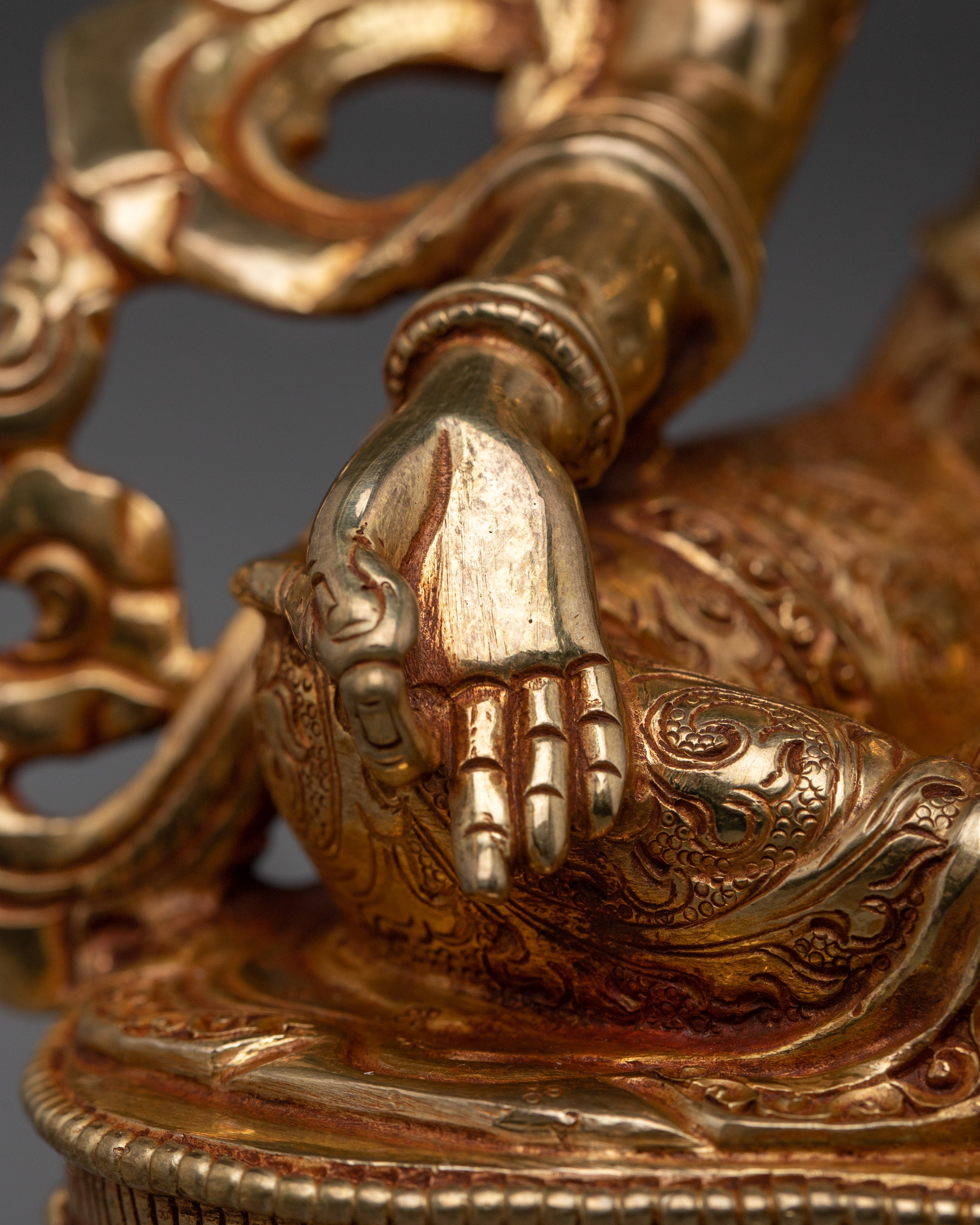 Sacred Feminine Figurine of Green Tara | Bodhisattva of Compassion