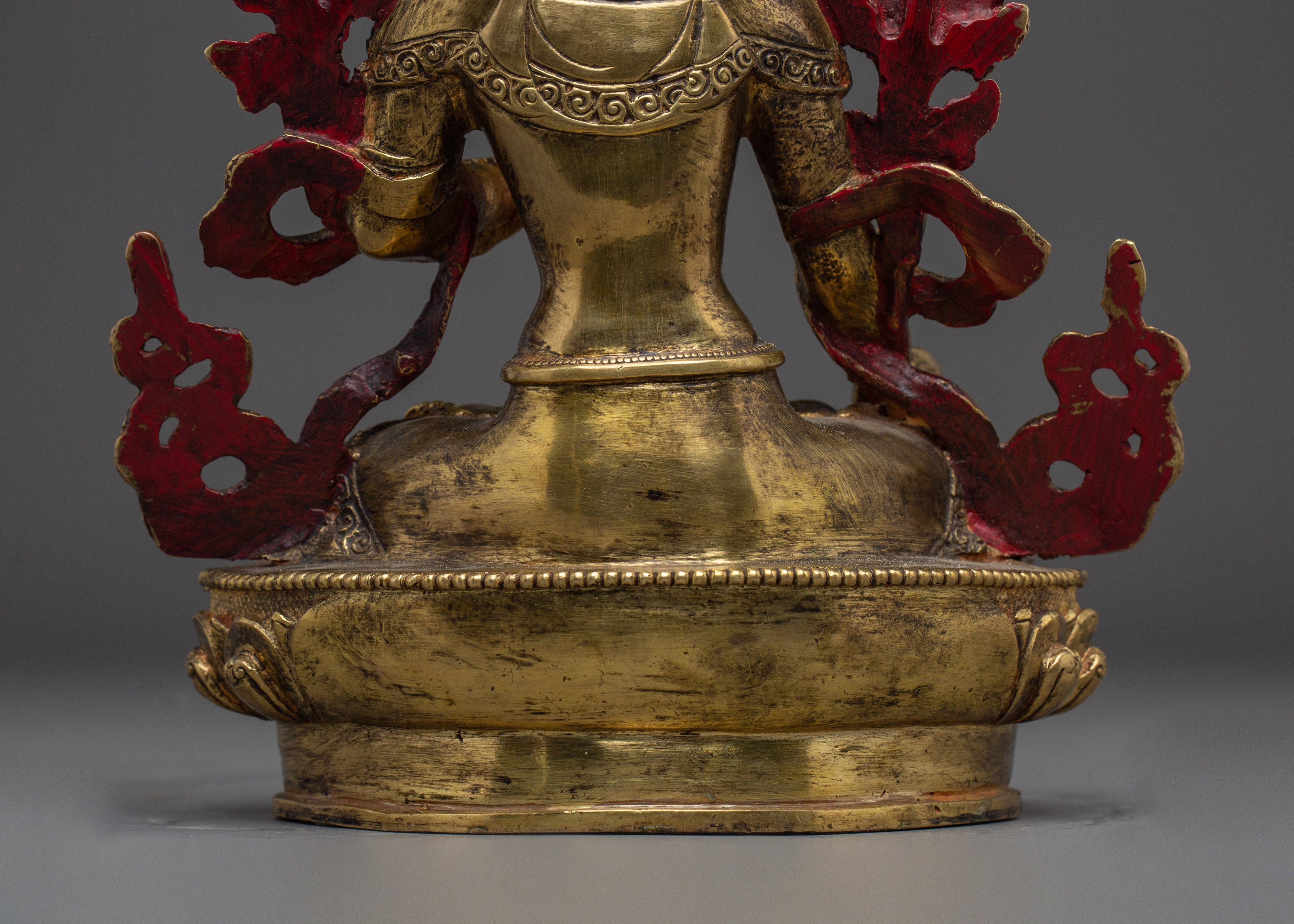 Golden Sita Tara Tibetan Deity Artwork | White Tara - Healing Deity