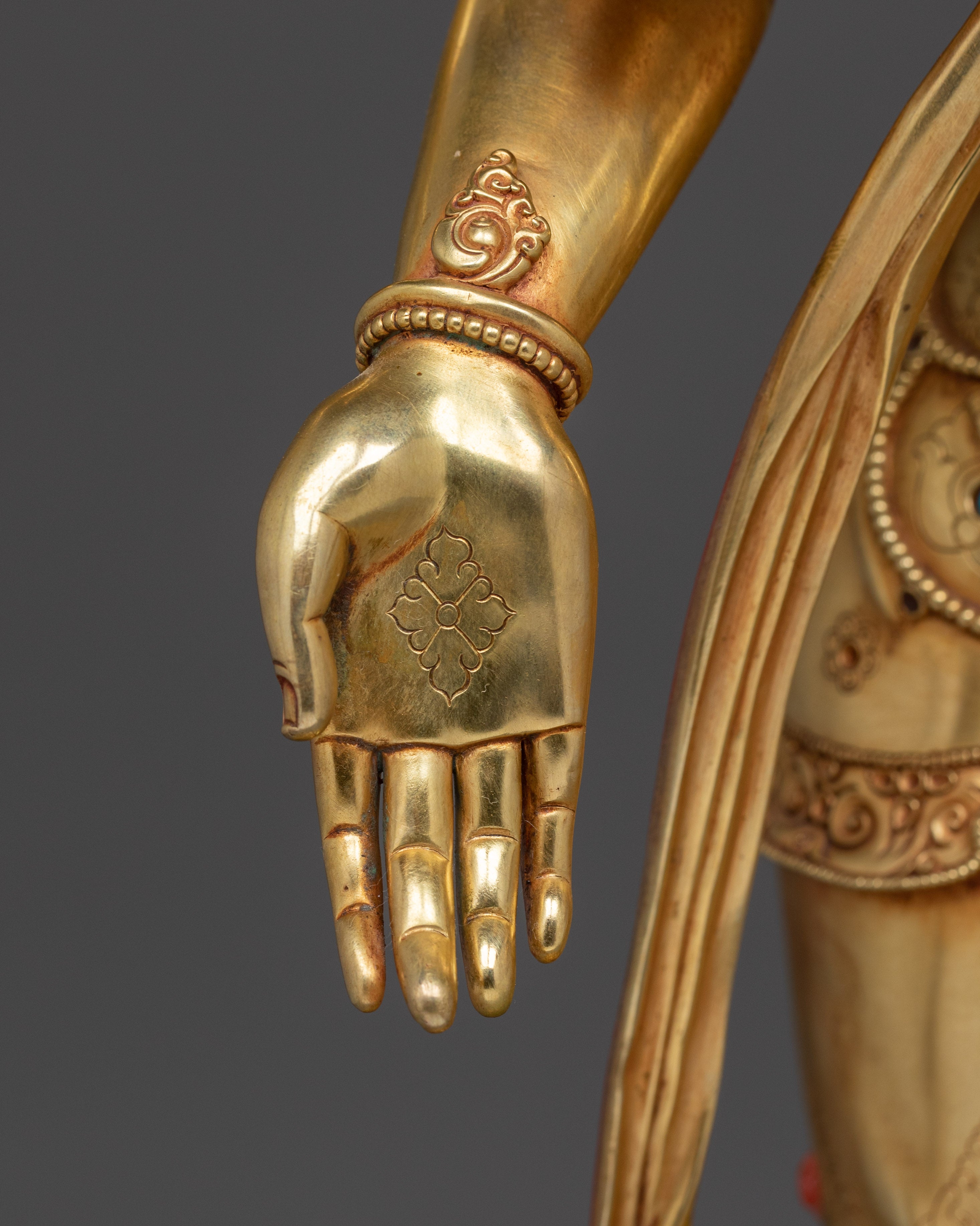 Handmade Radiant Lokeshwor Sculpture | Bodhisattva of Compassion