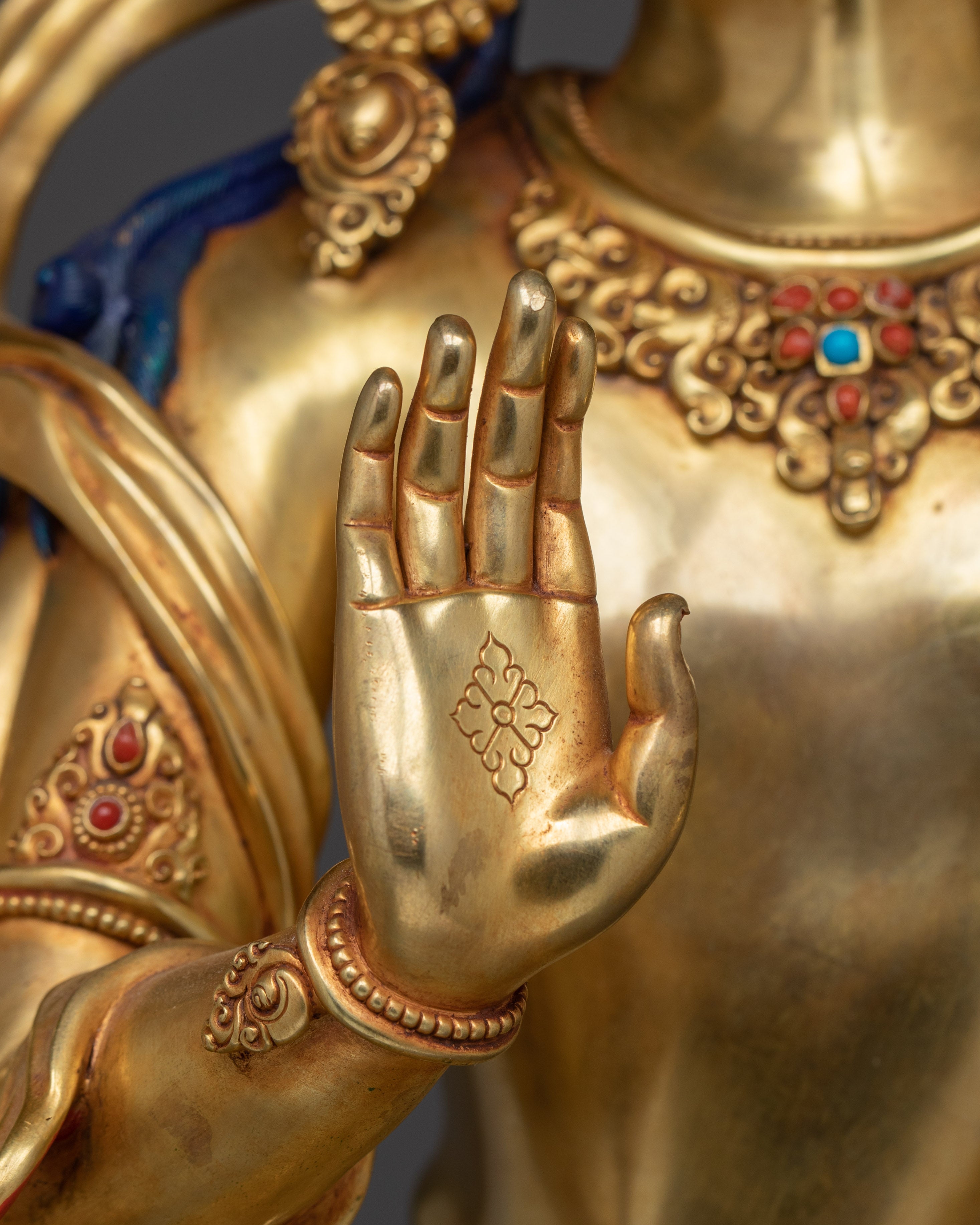 Handmade Radiant Lokeshwor Sculpture | Bodhisattva of Compassion