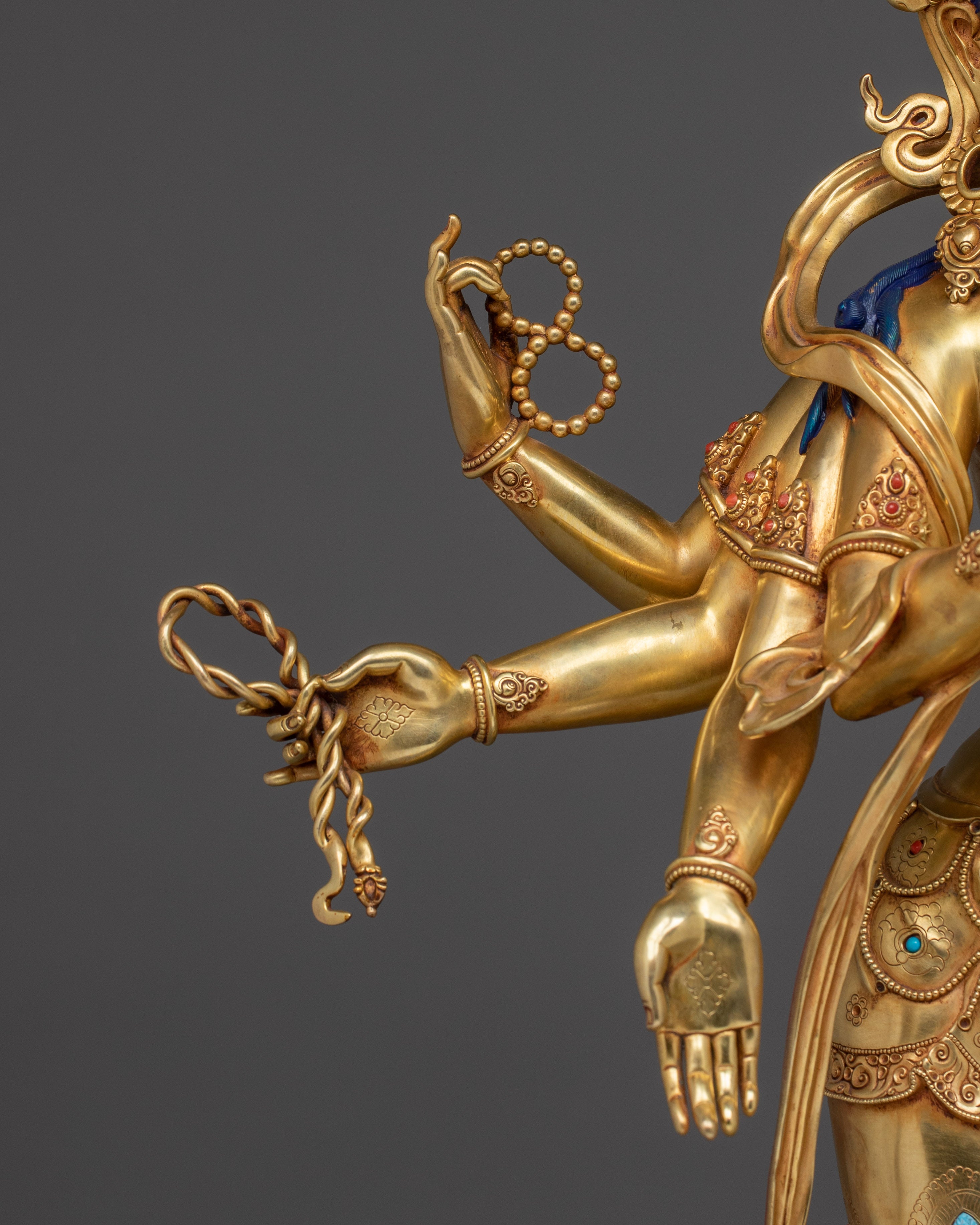 Handmade Radiant Lokeshwor Sculpture | Bodhisattva of Compassion