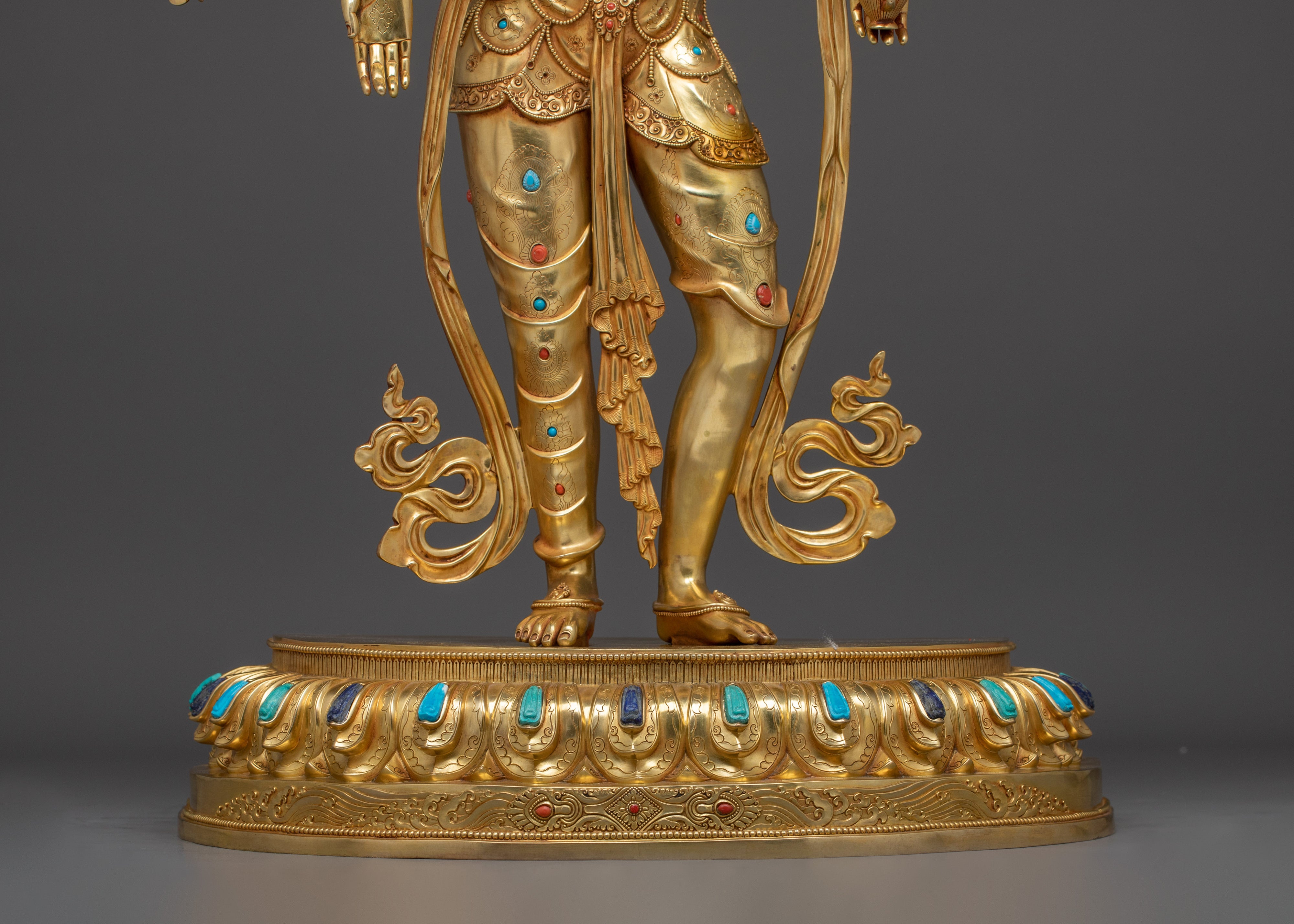 Handmade Radiant Lokeshwor Sculpture | Bodhisattva of Compassion