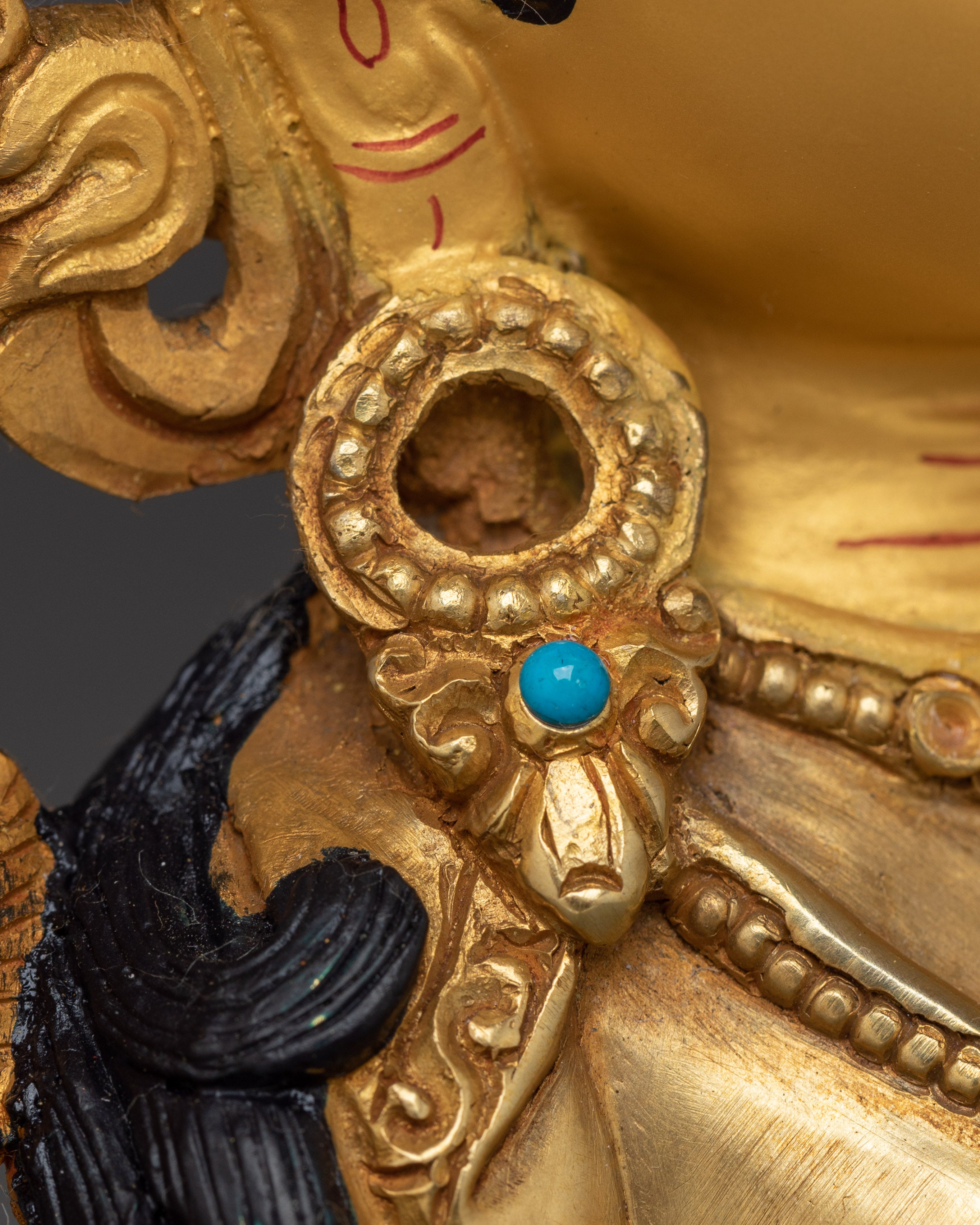 Himalayan Golden Shyama Tara Statue | Green Tara Artwork