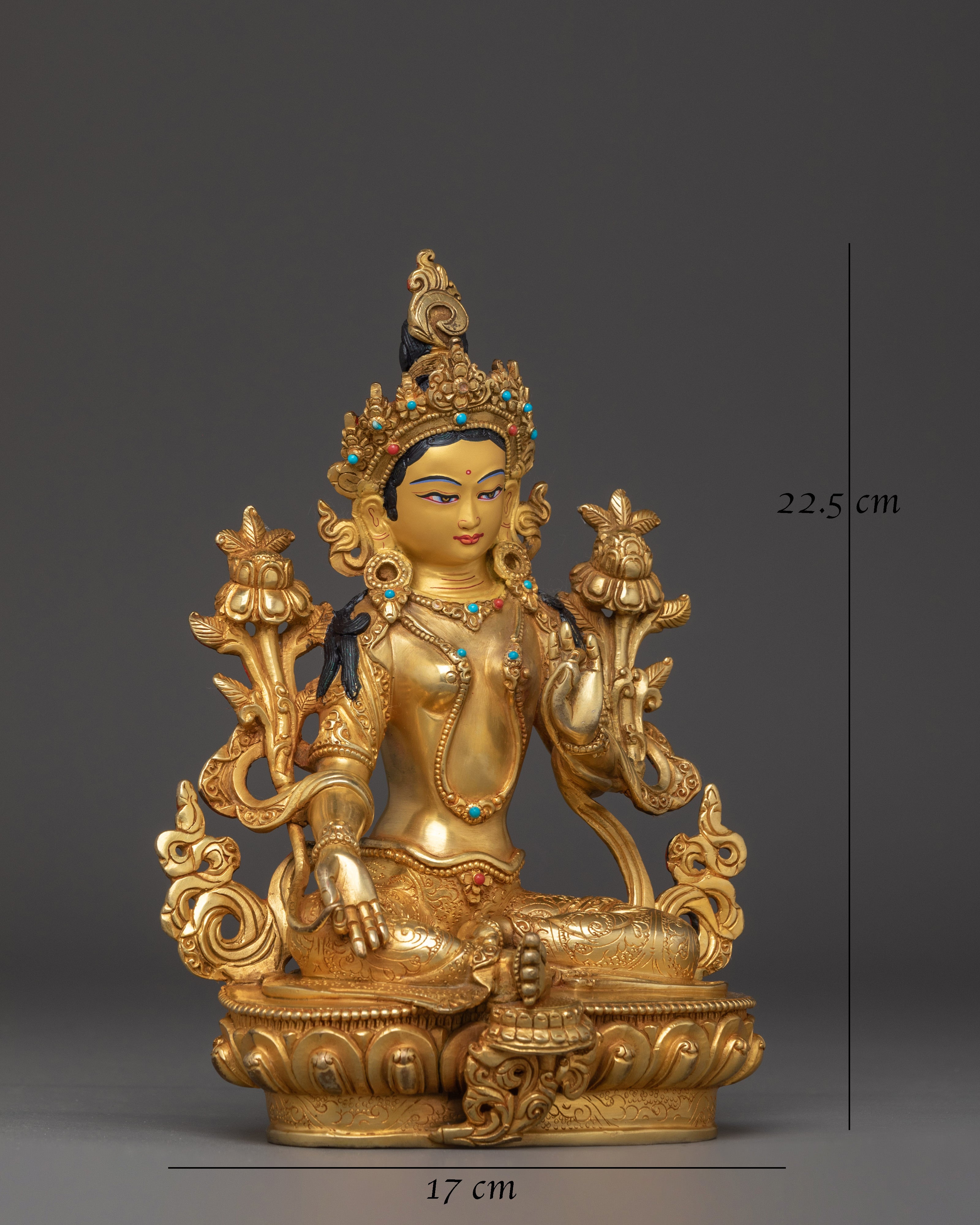 himalayan-golden-shyama-tara-statue