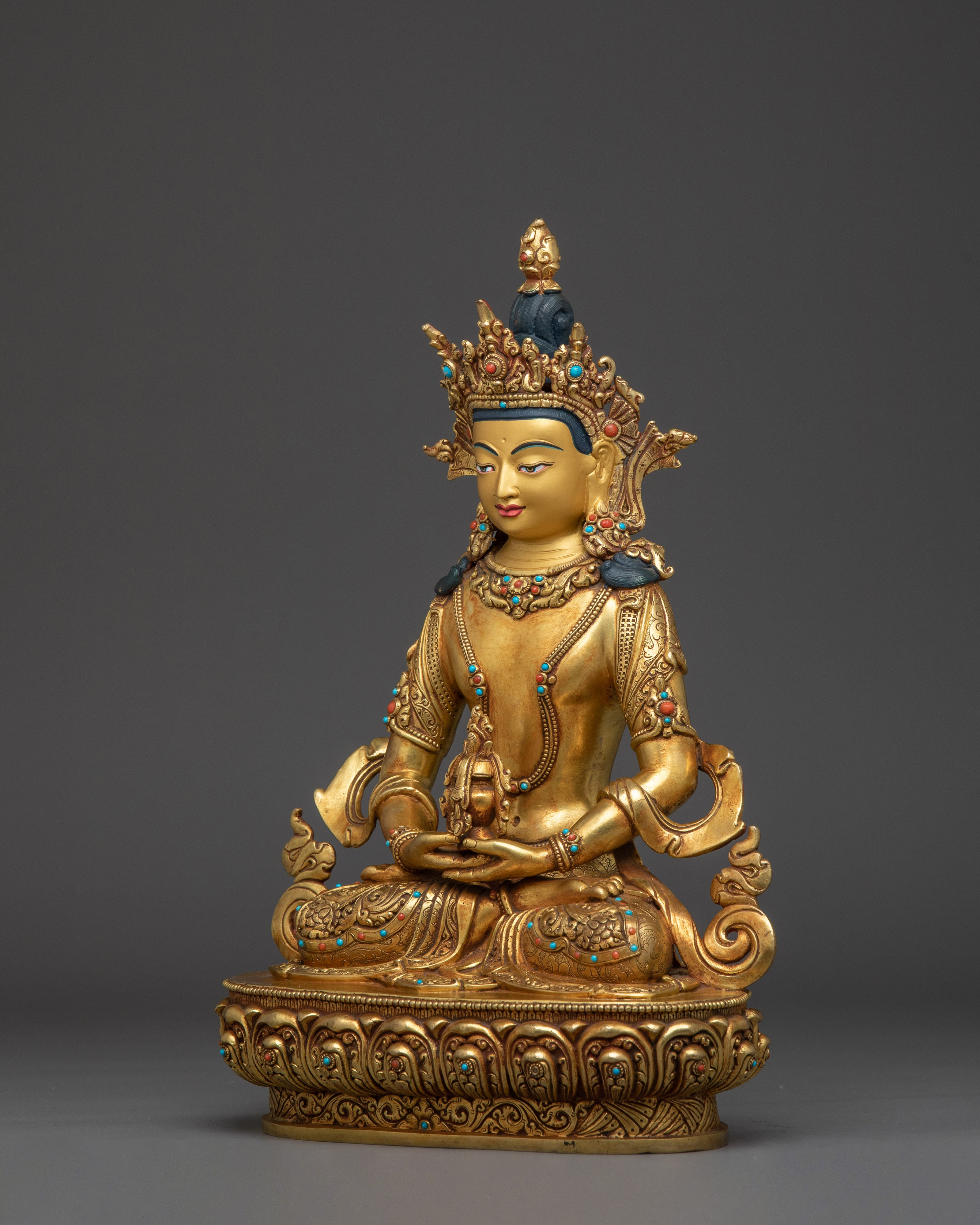Vajrayana Deity Amitayus Statue | Symbol of Divine Vitality