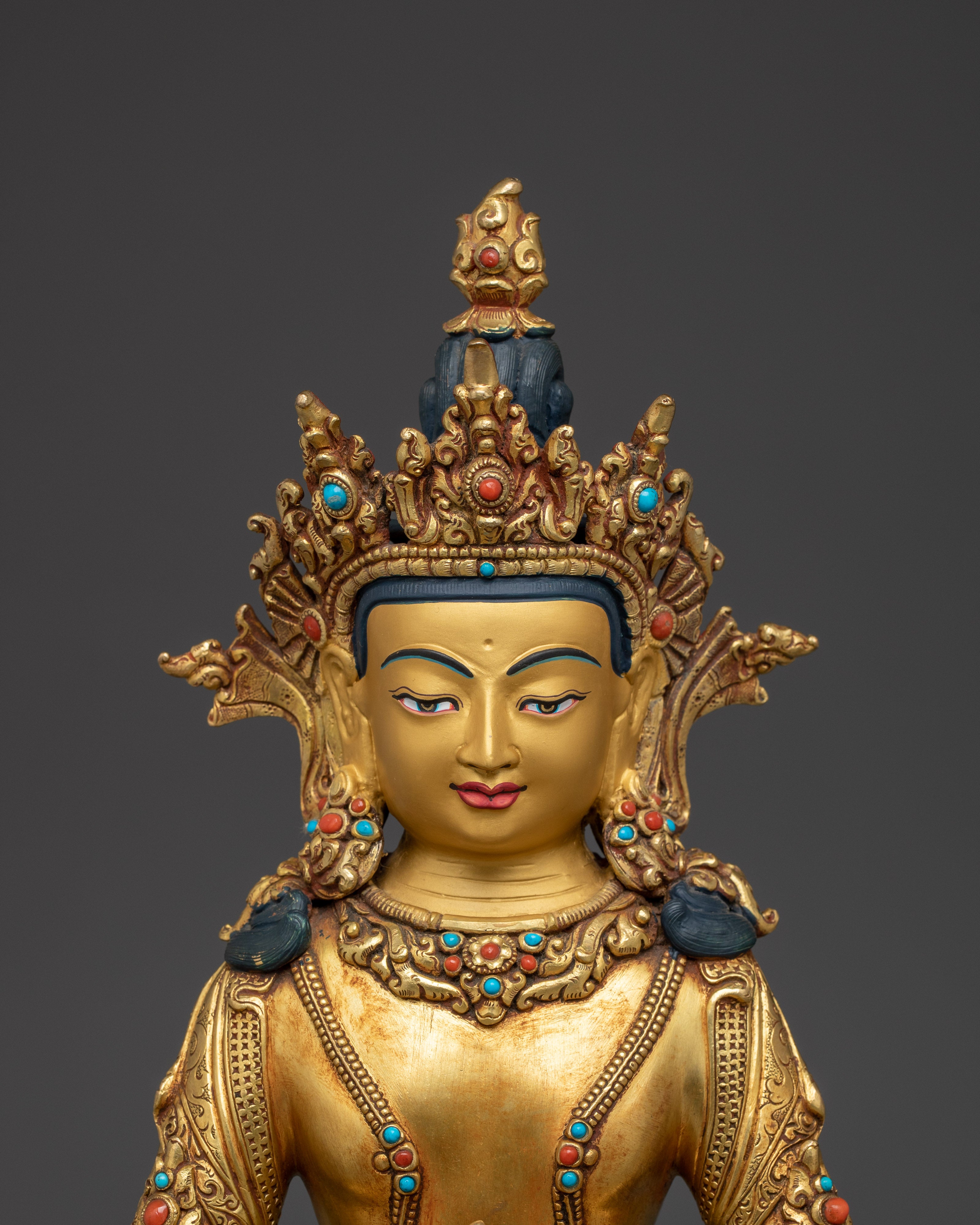 Vajrayana Deity Amitayus Statue | Symbol of Divine Vitality