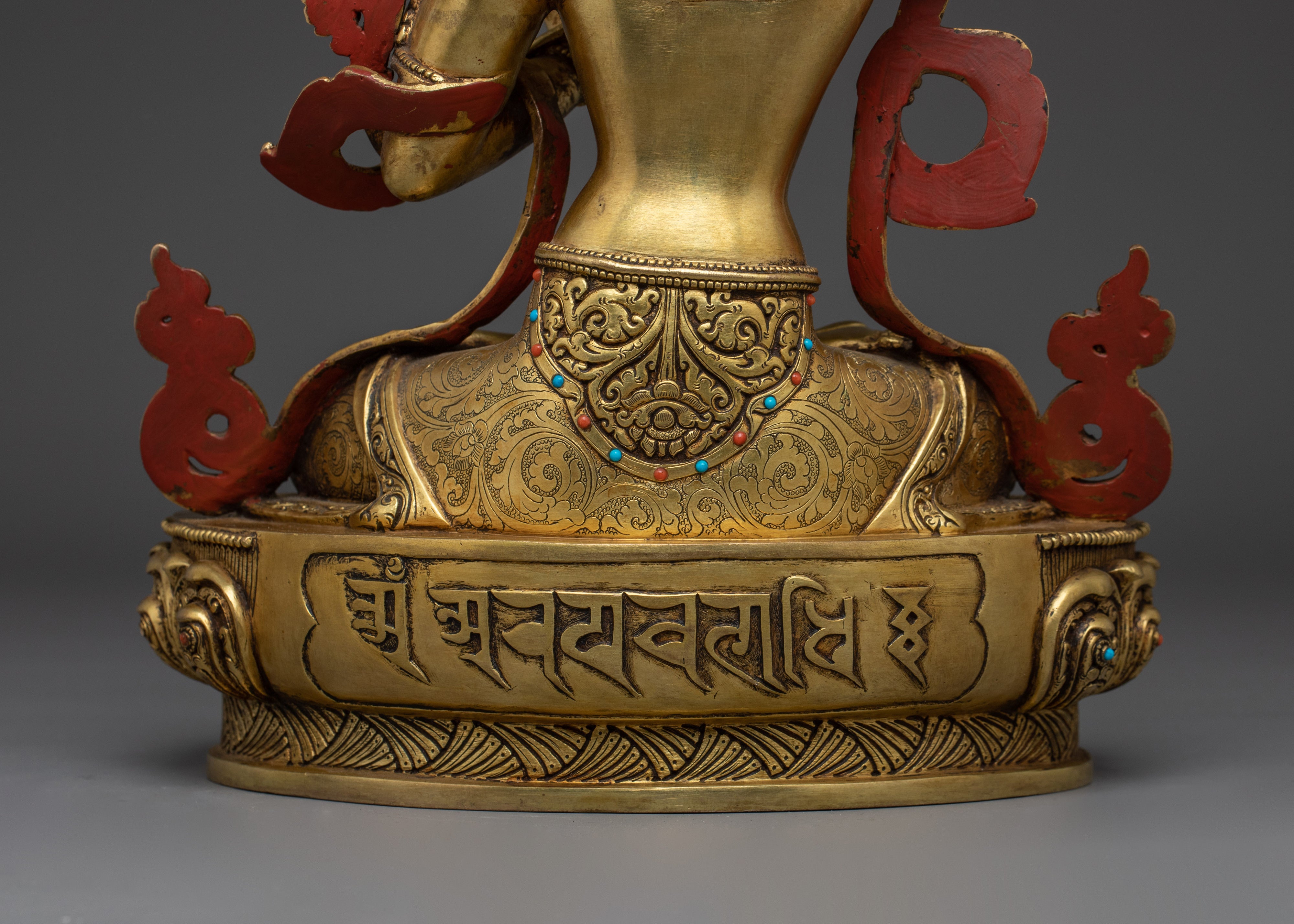 Mahayana Buddhist Figurine of Manjushri | Bodhisattva of Wisdom