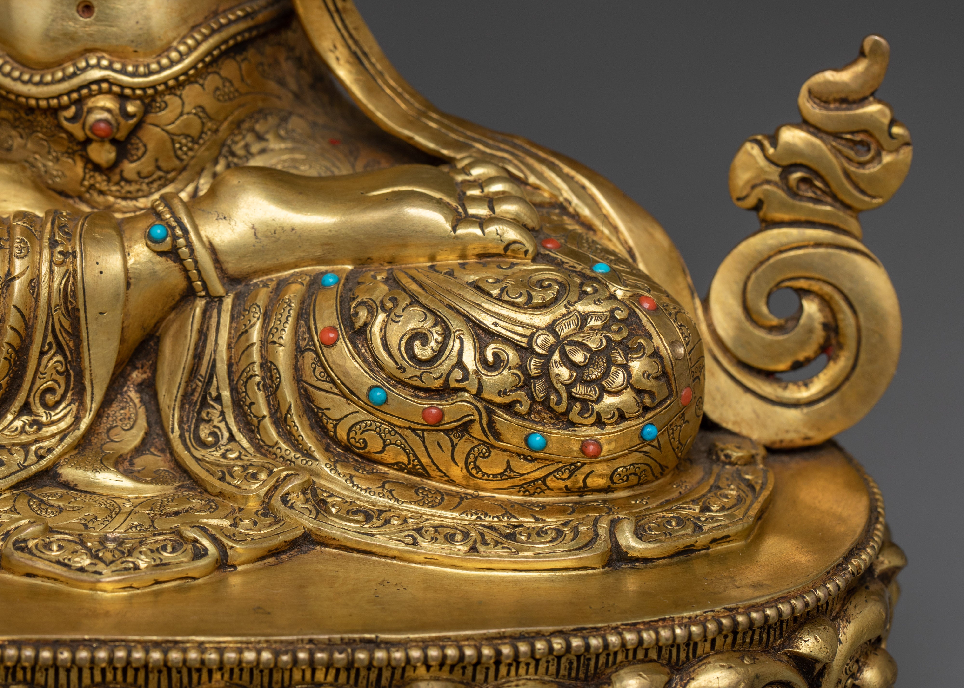 Mahayana Buddhist Figurine of Manjushri | Bodhisattva of Wisdom