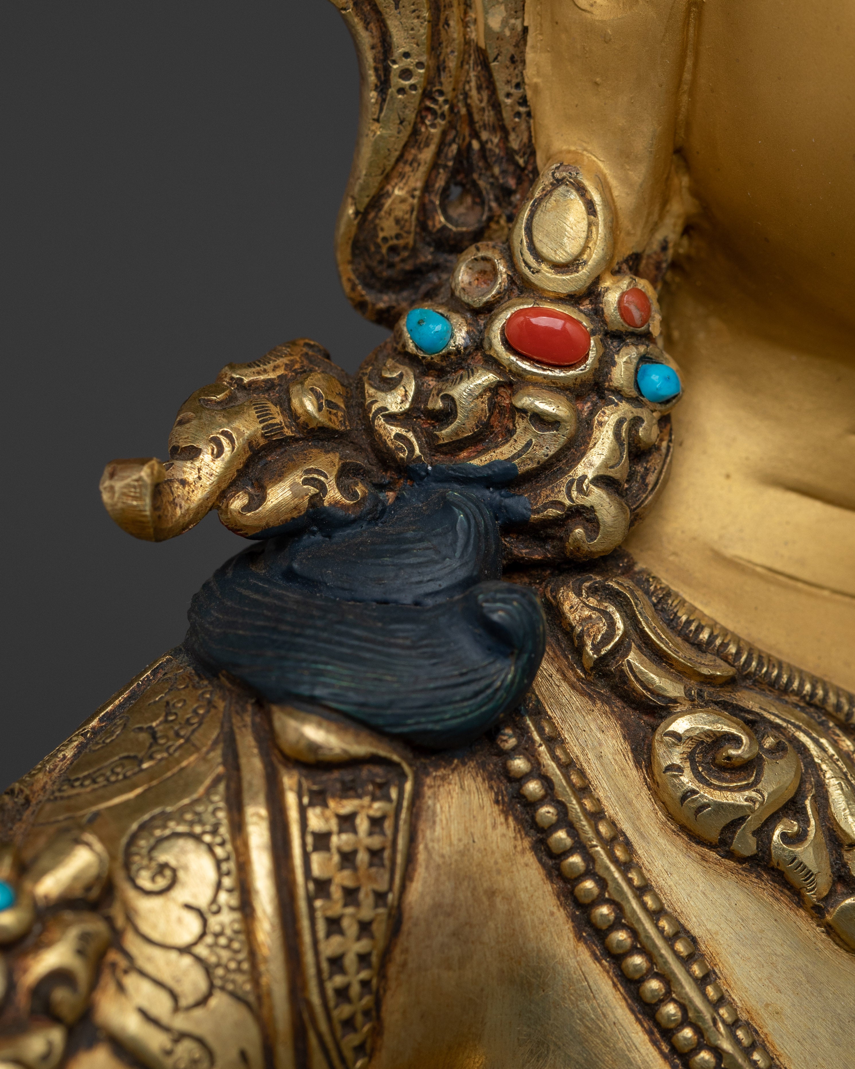 Mahayana Buddhist Figurine of Manjushri | Bodhisattva of Wisdom