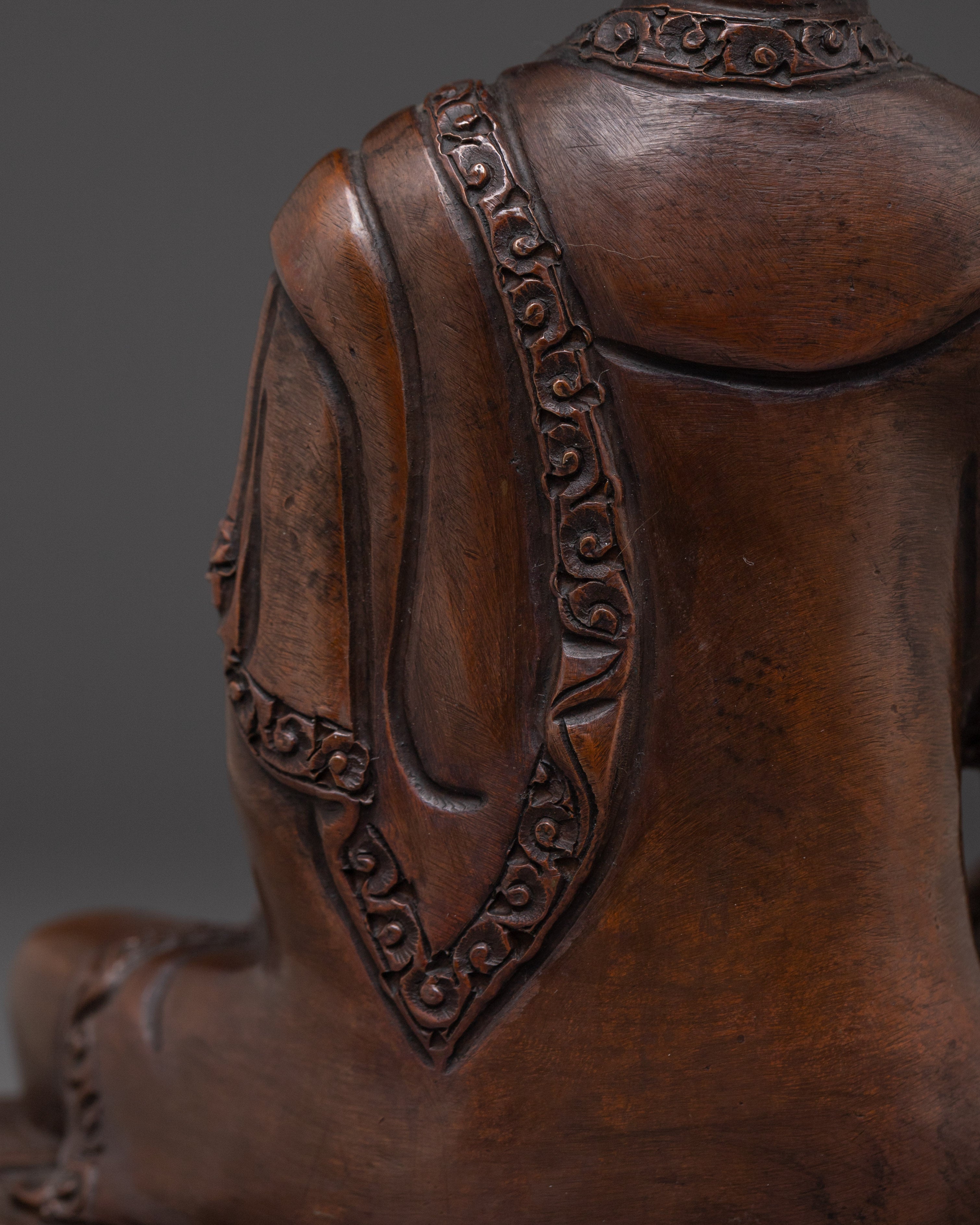 Healing Icon Medicine Buddha Statue | Oxidized Himalayan Artwork