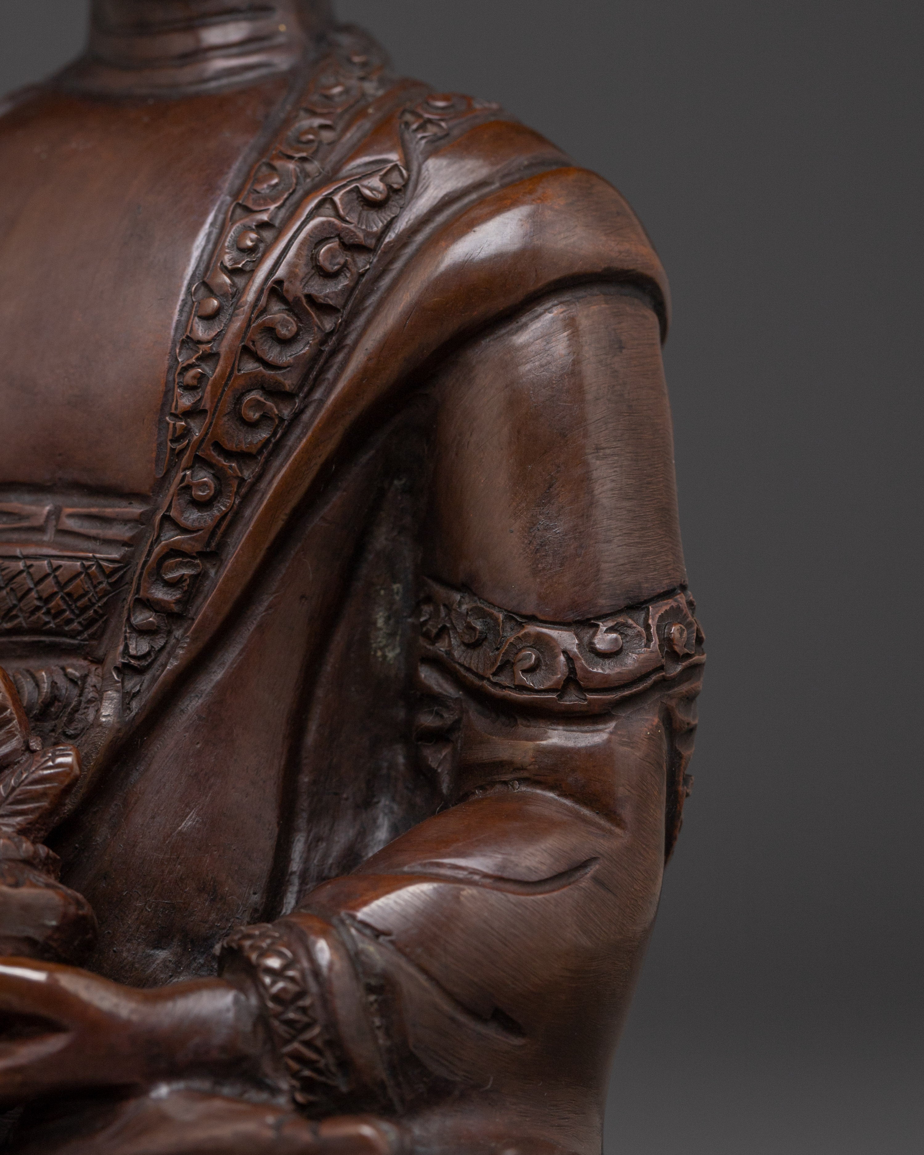 Healing Icon Medicine Buddha Statue | Oxidized Himalayan Artwork