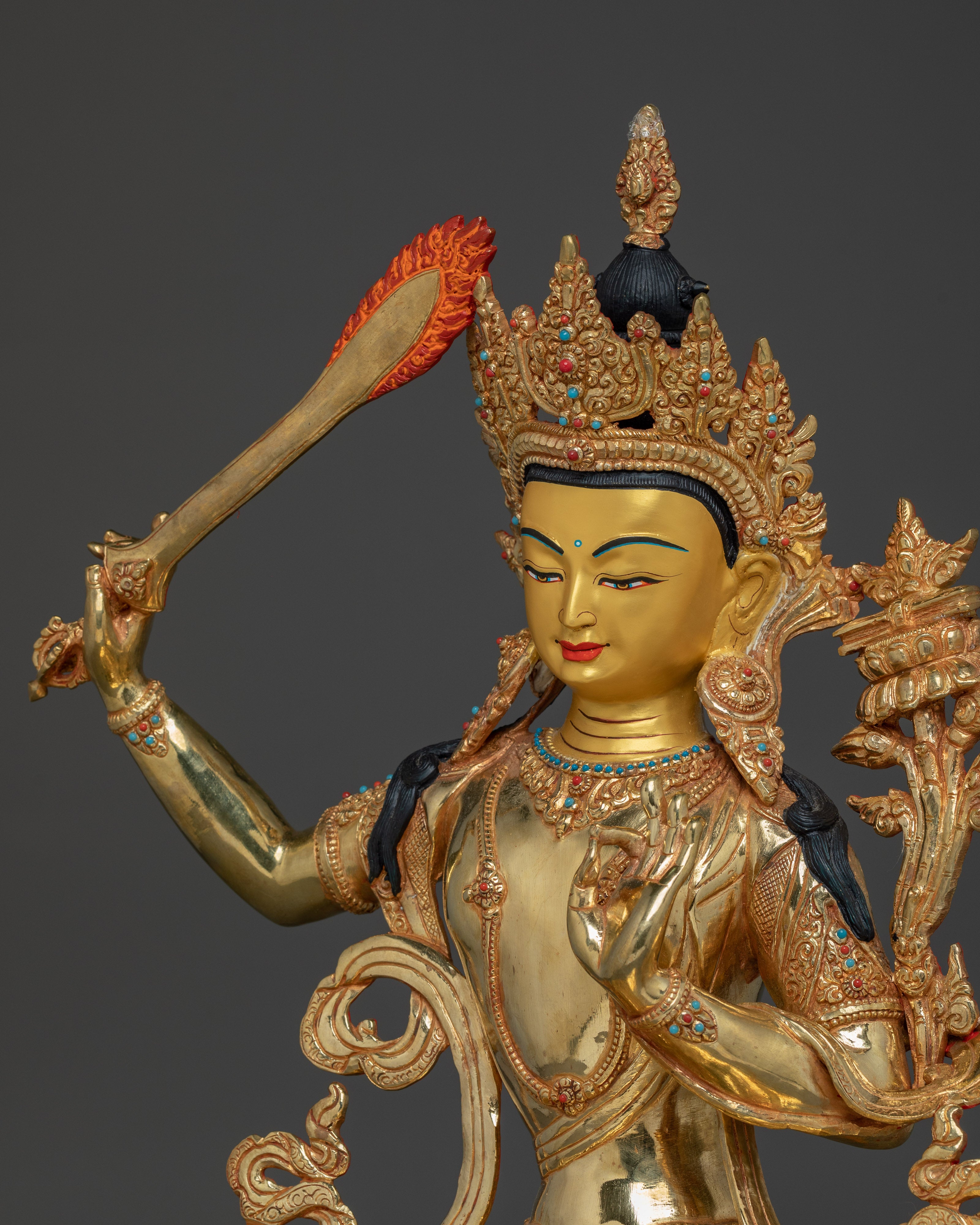 Supreme Wisdom Mañjughoṣa Statue | Also known as Manjushri