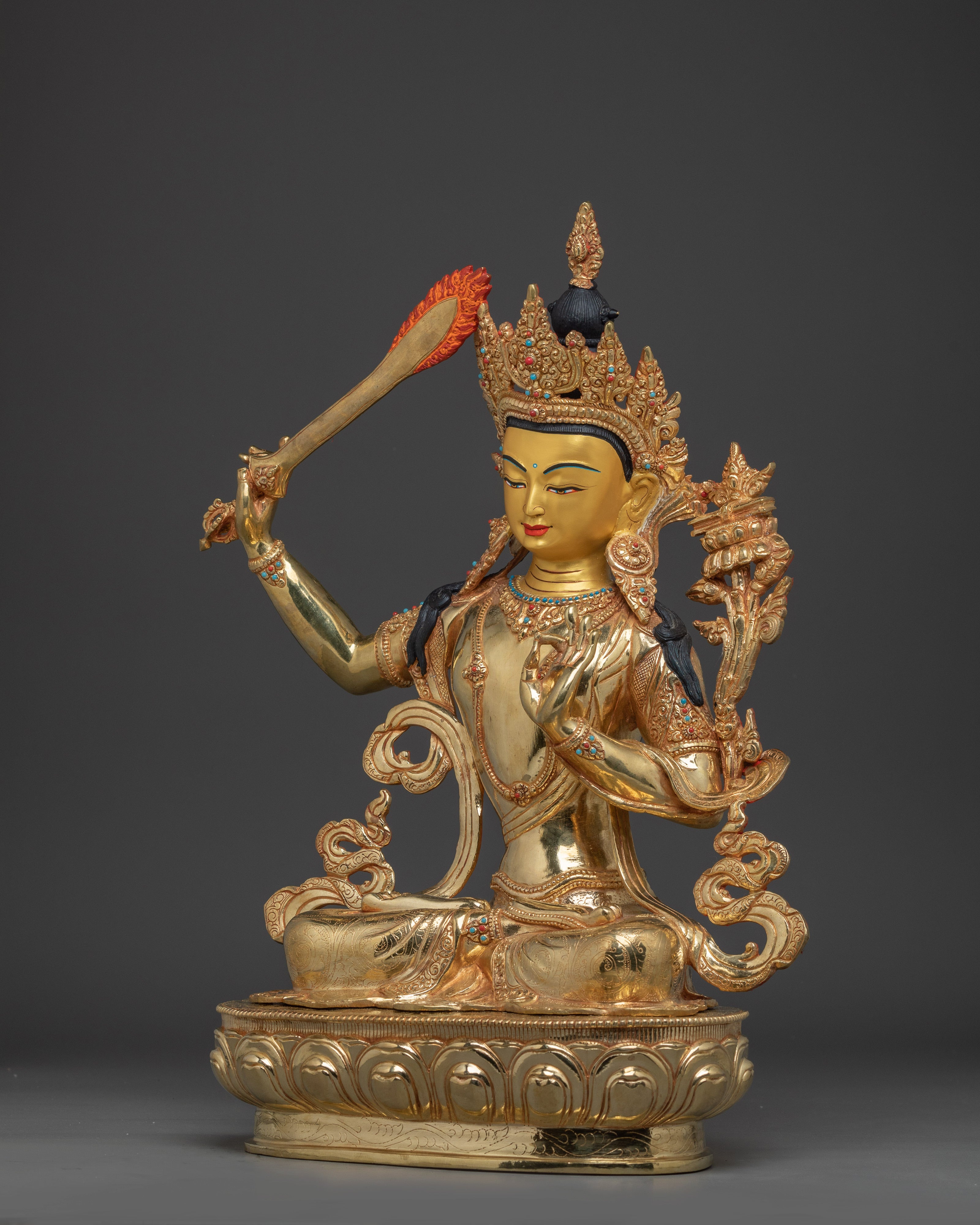 Supreme Wisdom Mañjughoṣa Statue | Also known as Manjushri