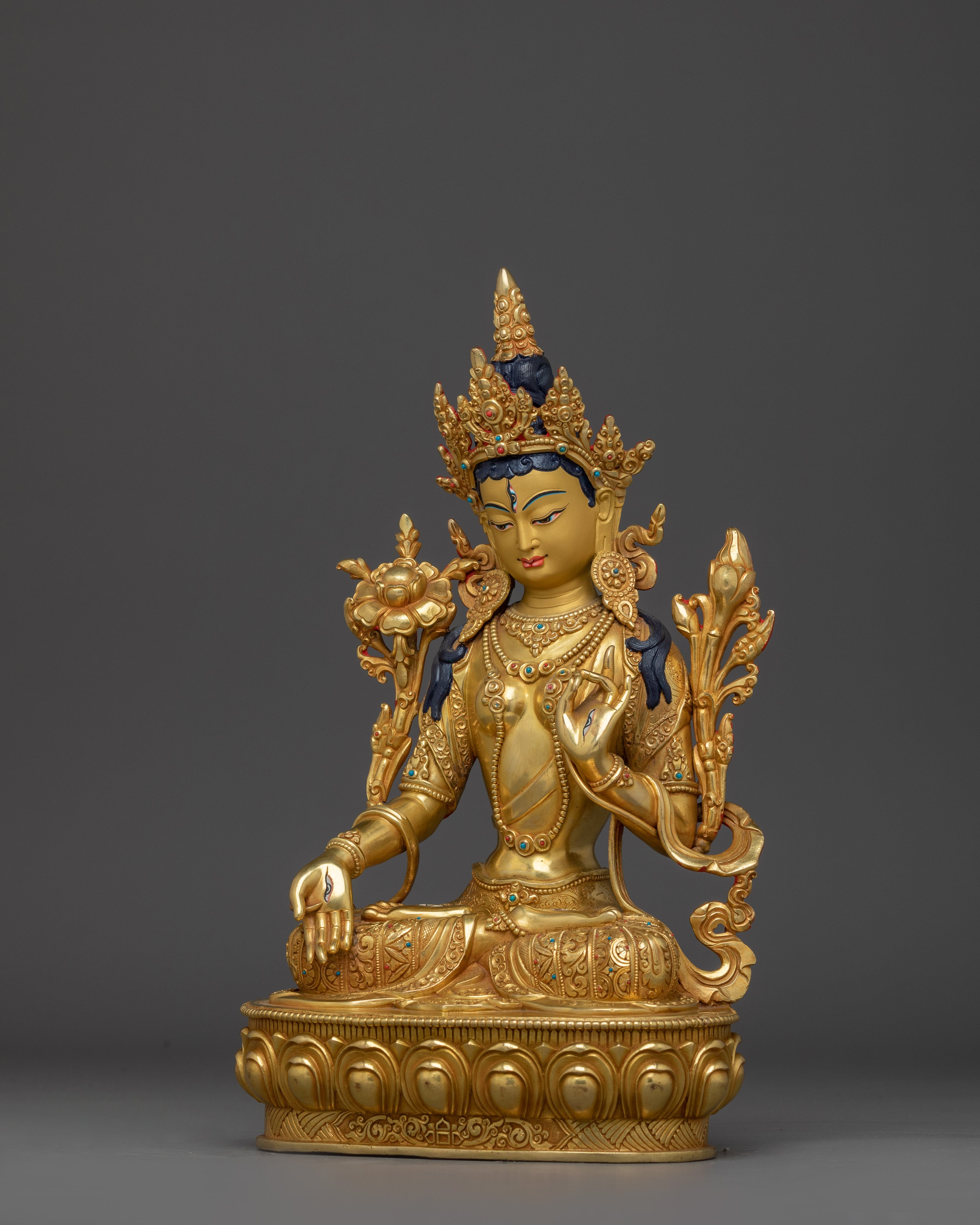 Serene Wisdom Deity White Tara | Enlightenment Symbol