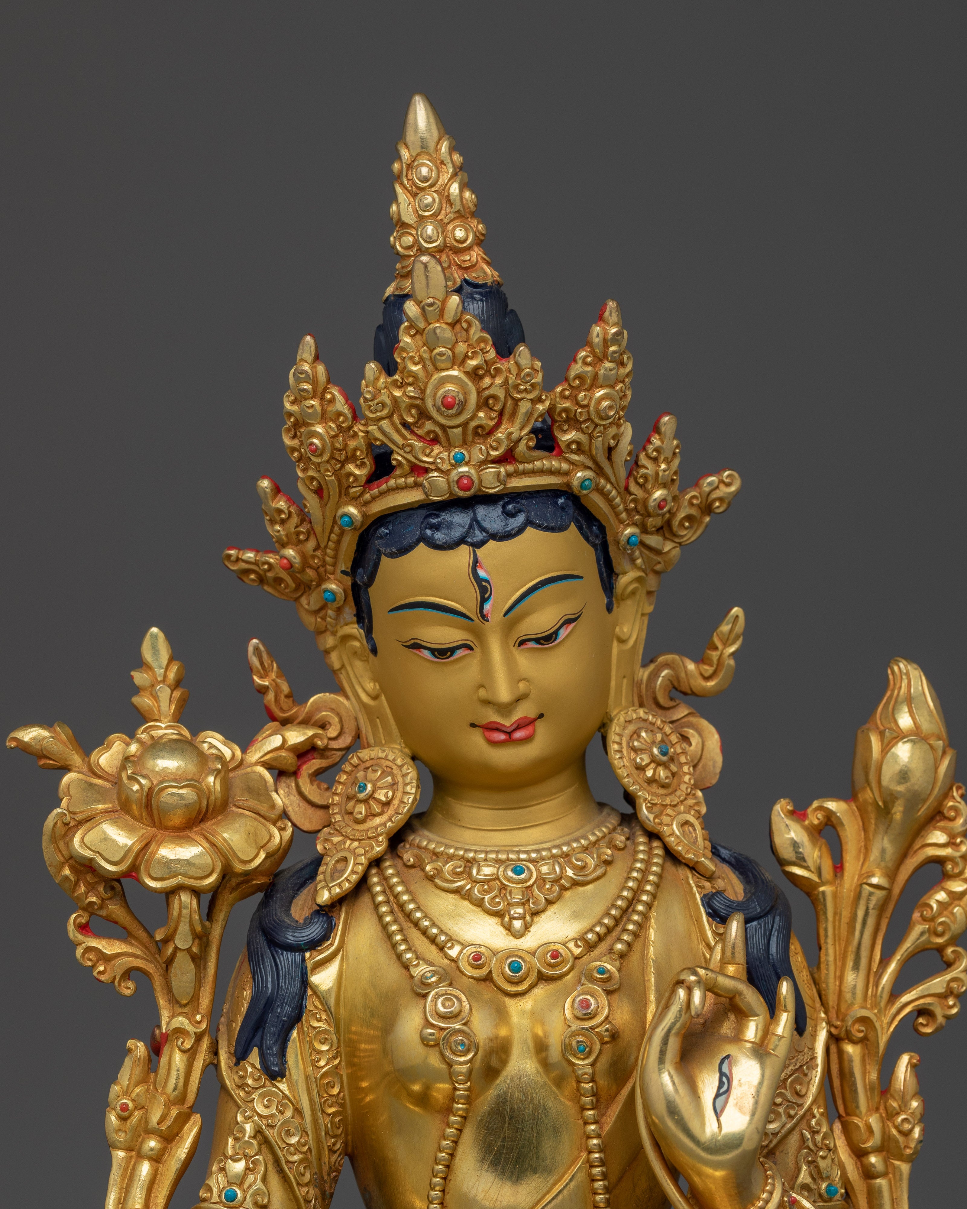 Serene Wisdom Deity White Tara | Enlightenment Symbol