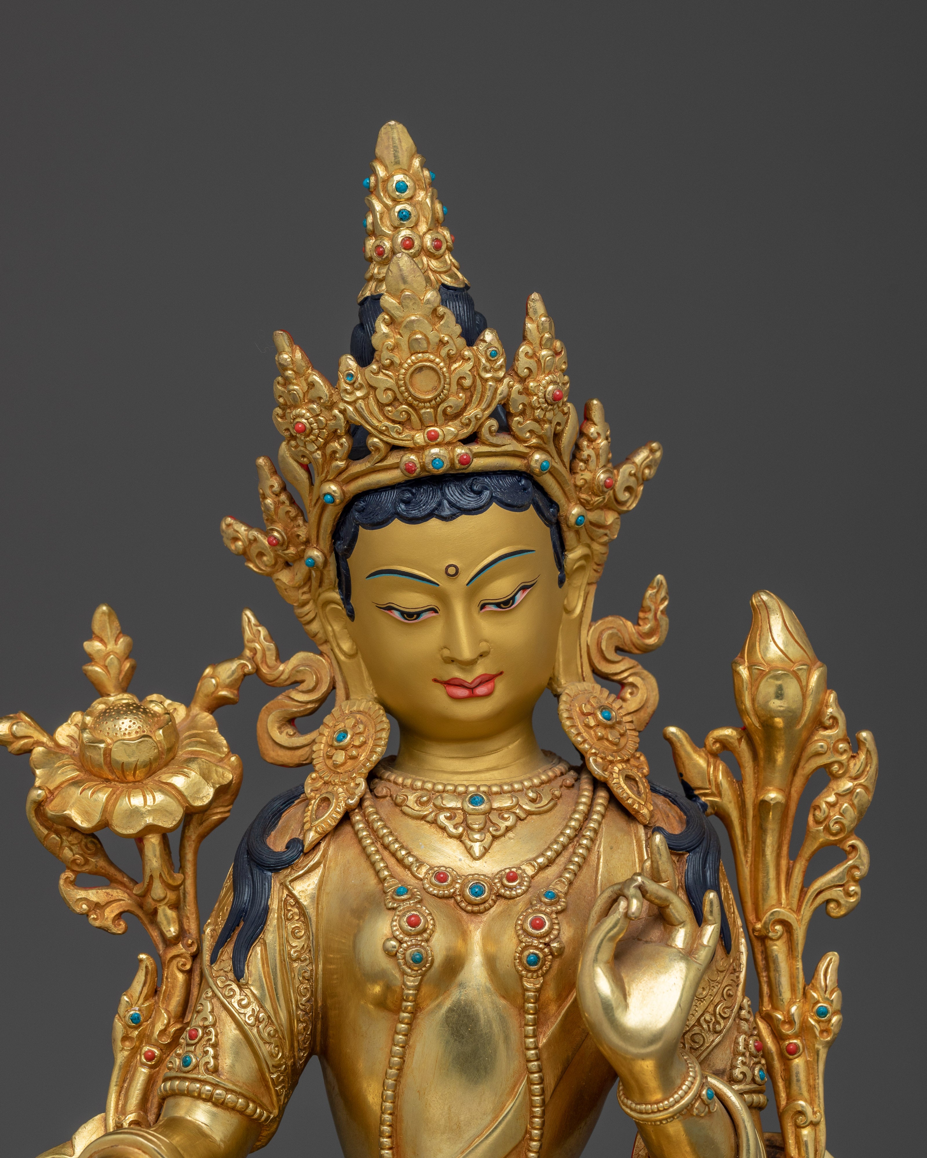 Goddess of Protection Green Tara Statue | Feminine Energy and Healing