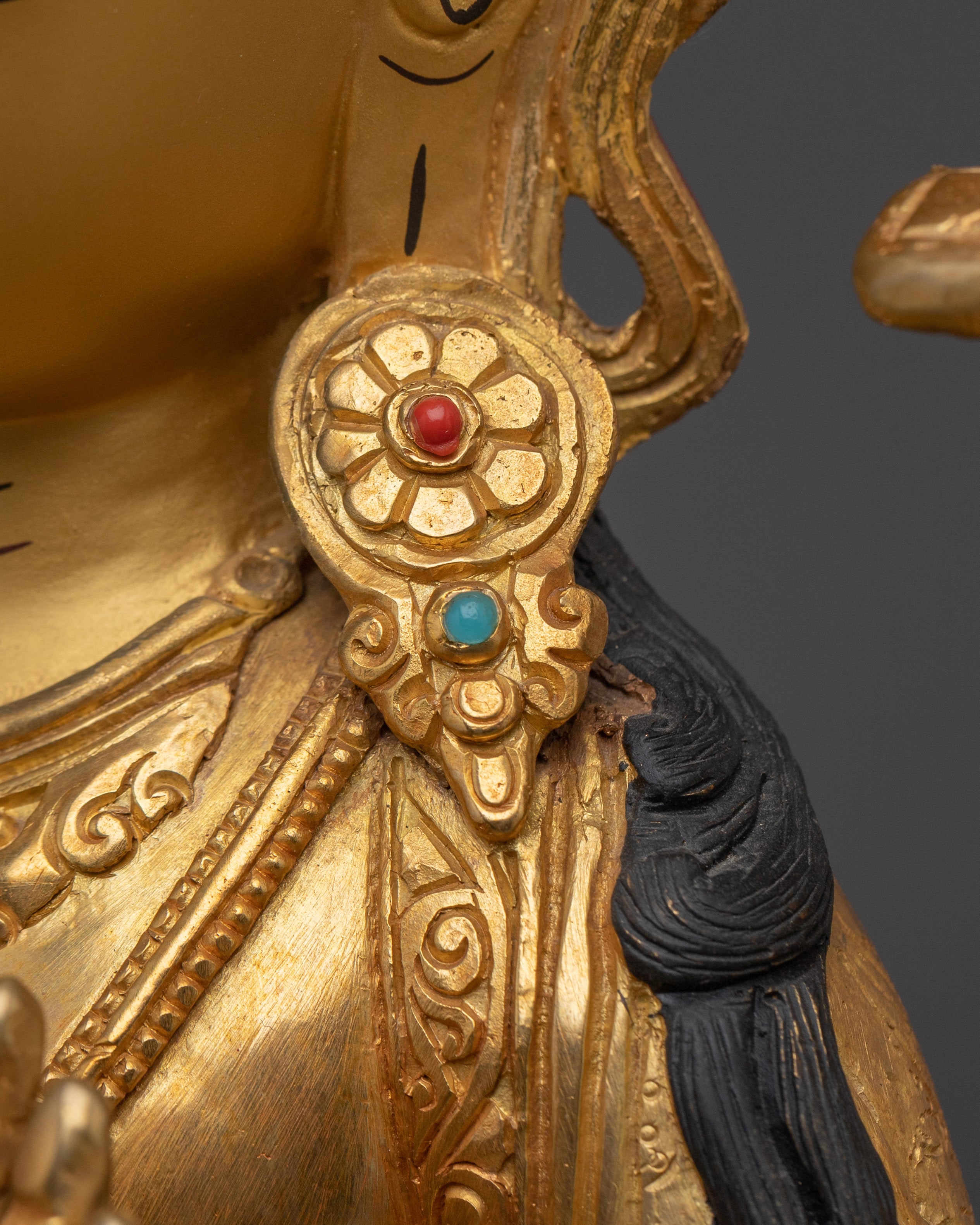 Handmade Figurine of Manjushri | Wisdom Bodhisattva Statue