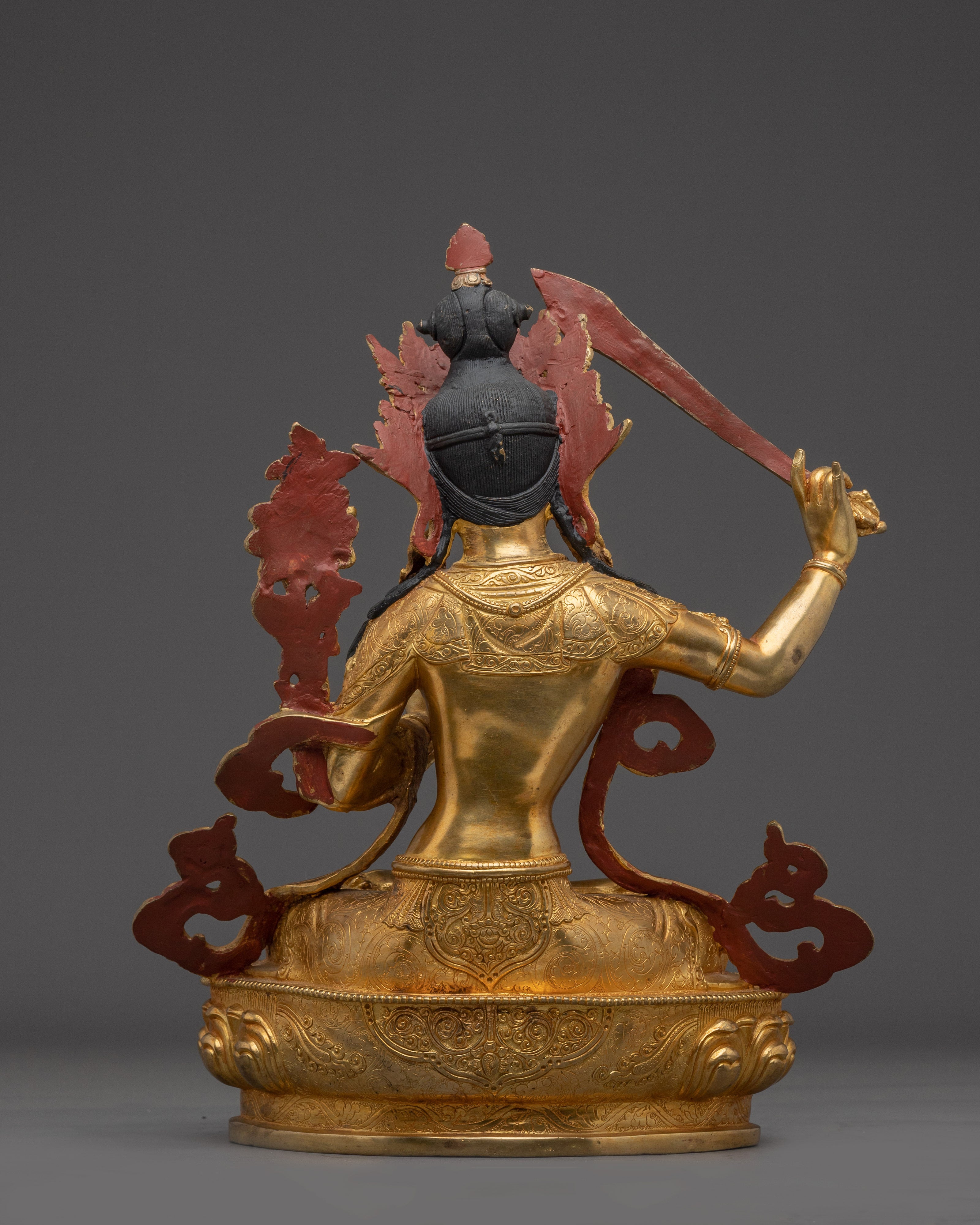 Handmade Figurine of Manjushri | Wisdom Bodhisattva Statue