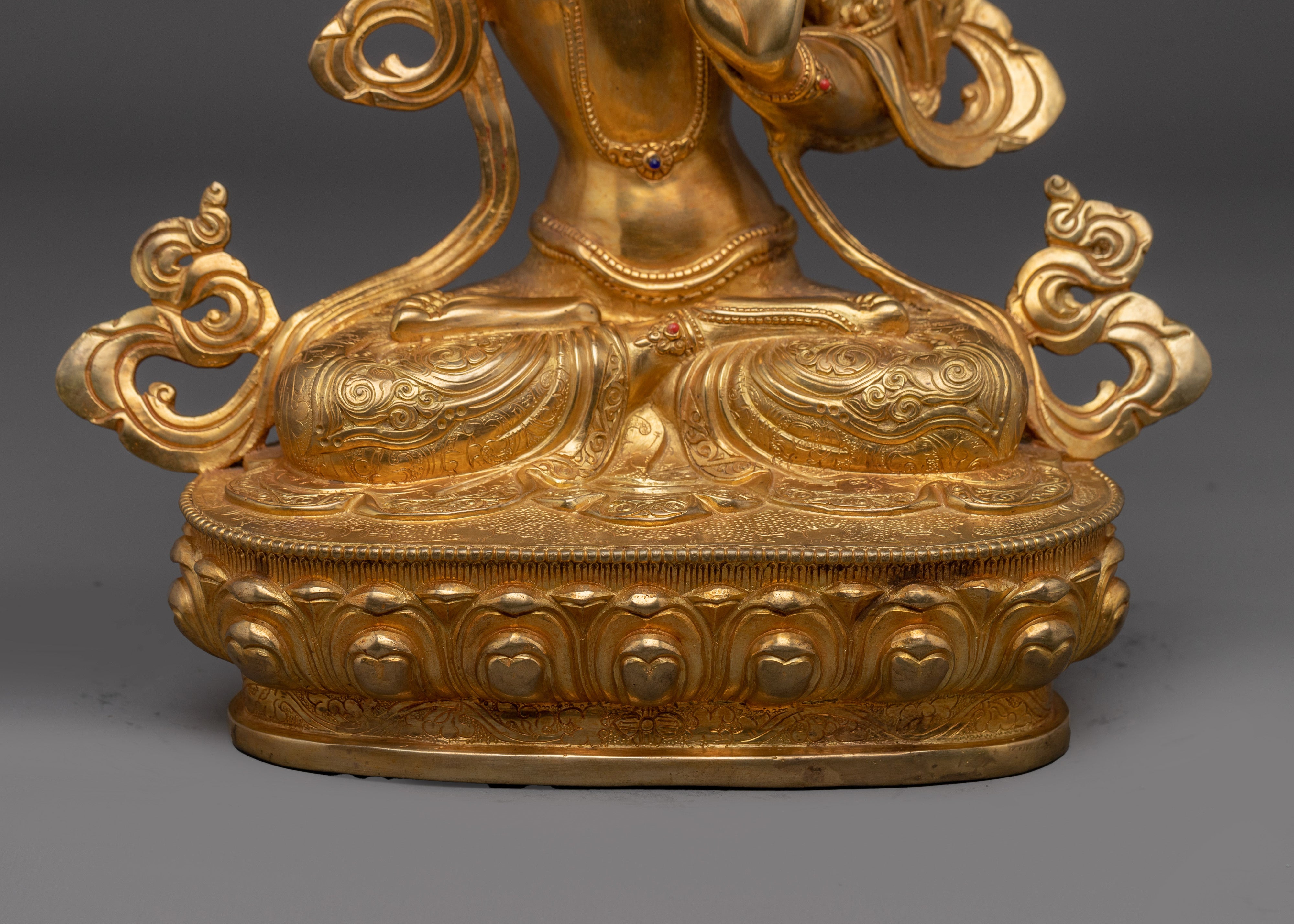 Handmade Figurine of Manjushri | Wisdom Bodhisattva Statue