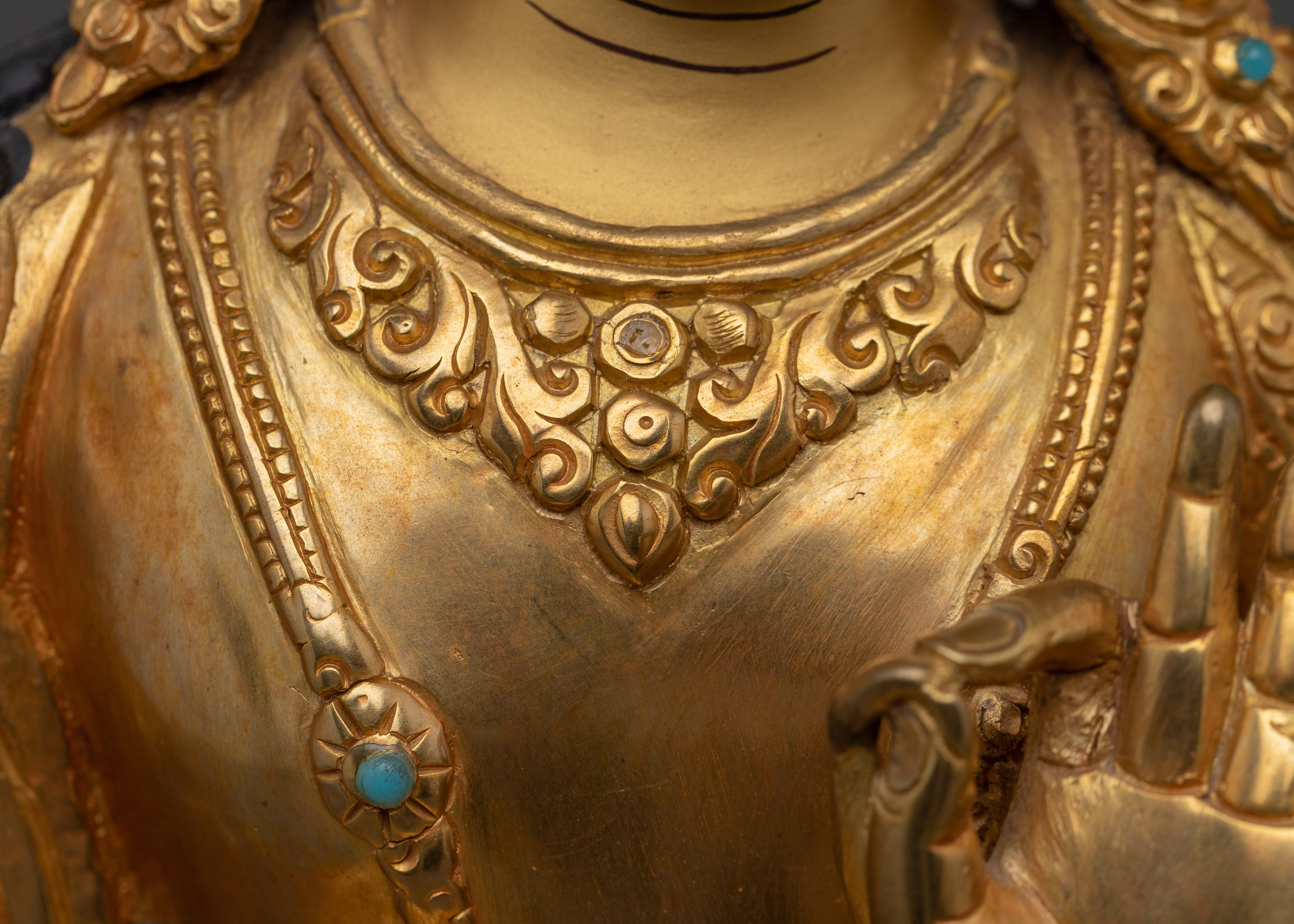 Handmade Figurine of Manjushri | Wisdom Bodhisattva Statue