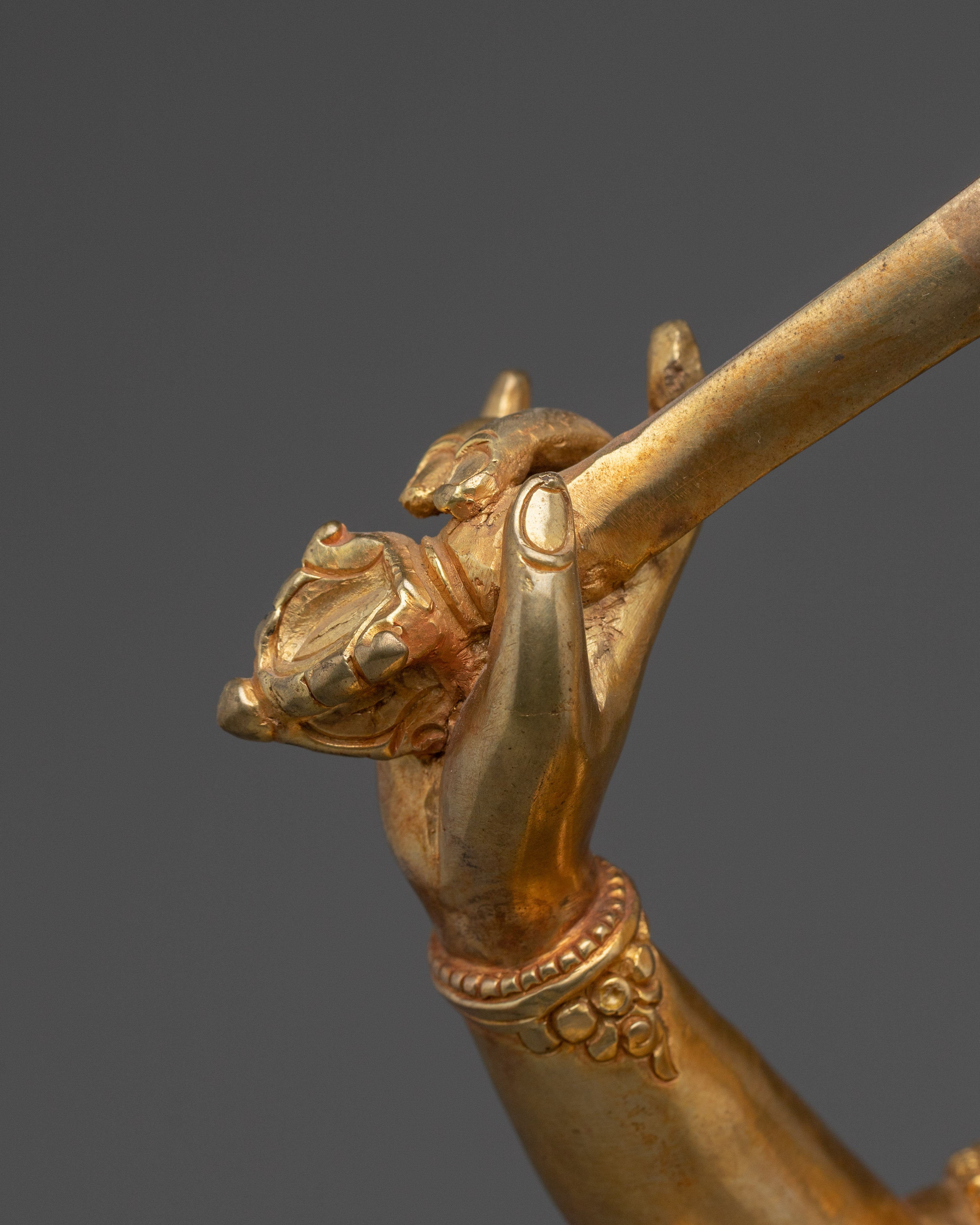 Handmade Figurine of Manjushri | Wisdom Bodhisattva Statue