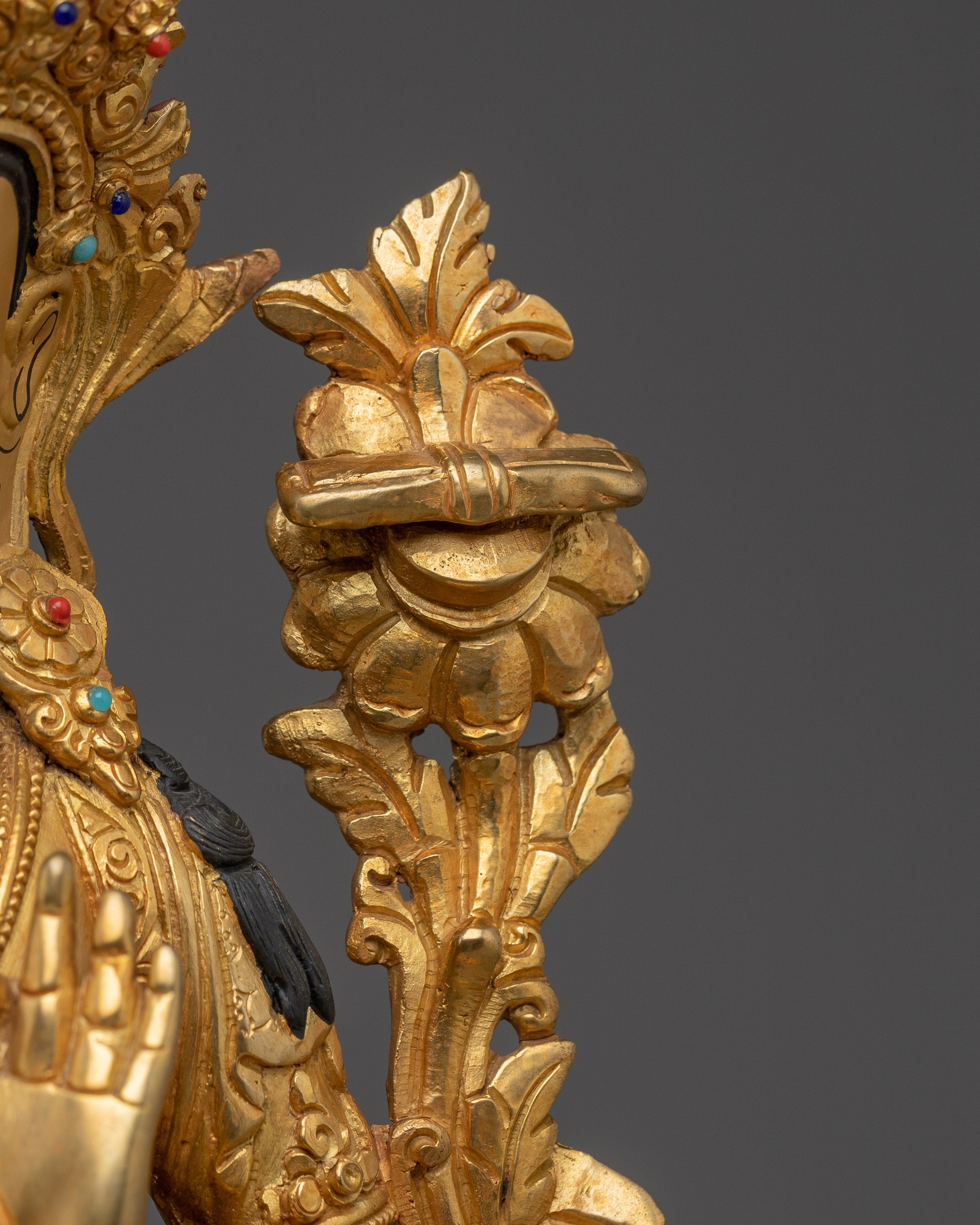 Handmade Figurine of Manjushri | Wisdom Bodhisattva Statue