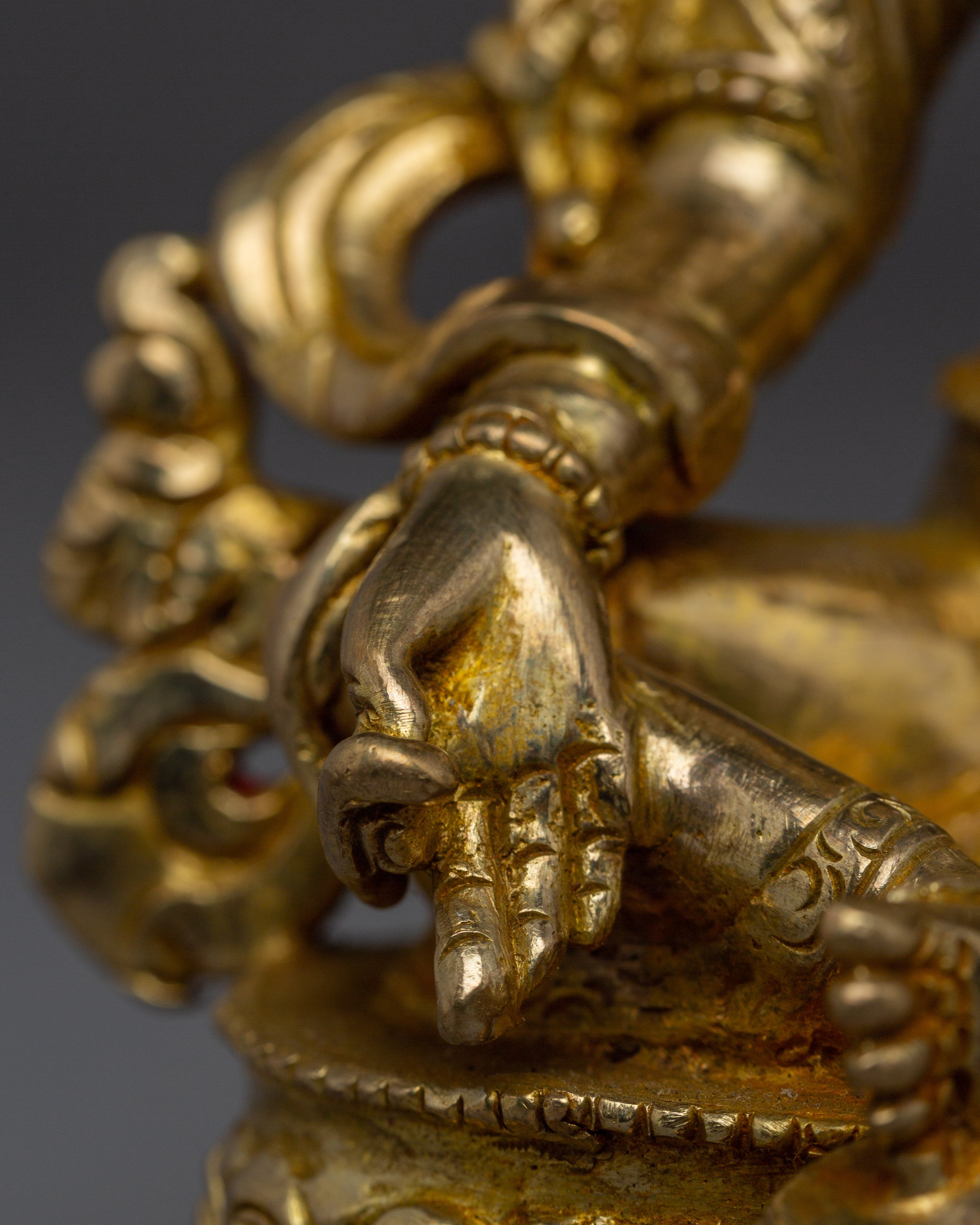 Serene Green Tara Handcrafted Statue | Himalayan Buddhist Artwork