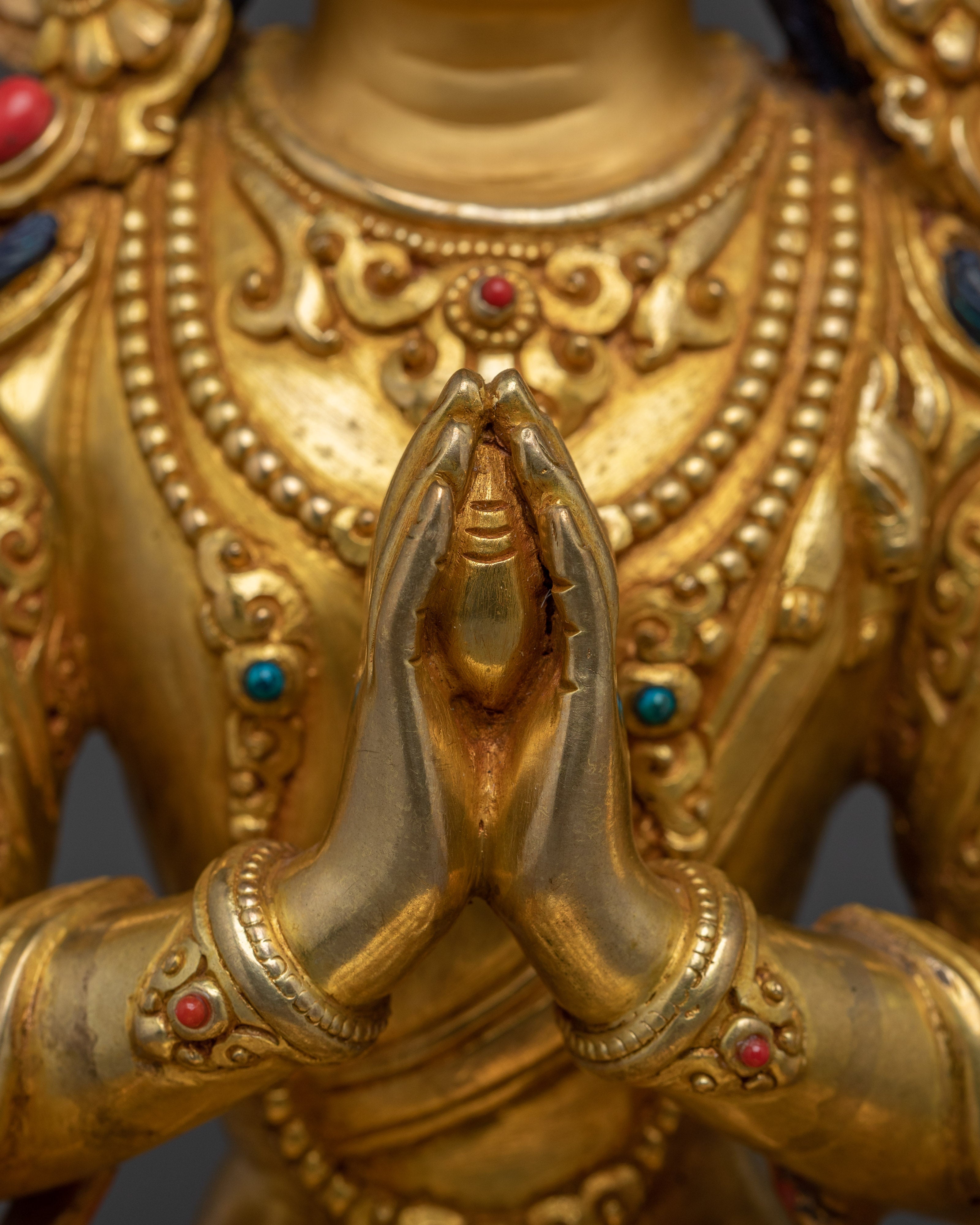 Handmade Avalokiteshvara Sculpture | Also known as Chenrezig