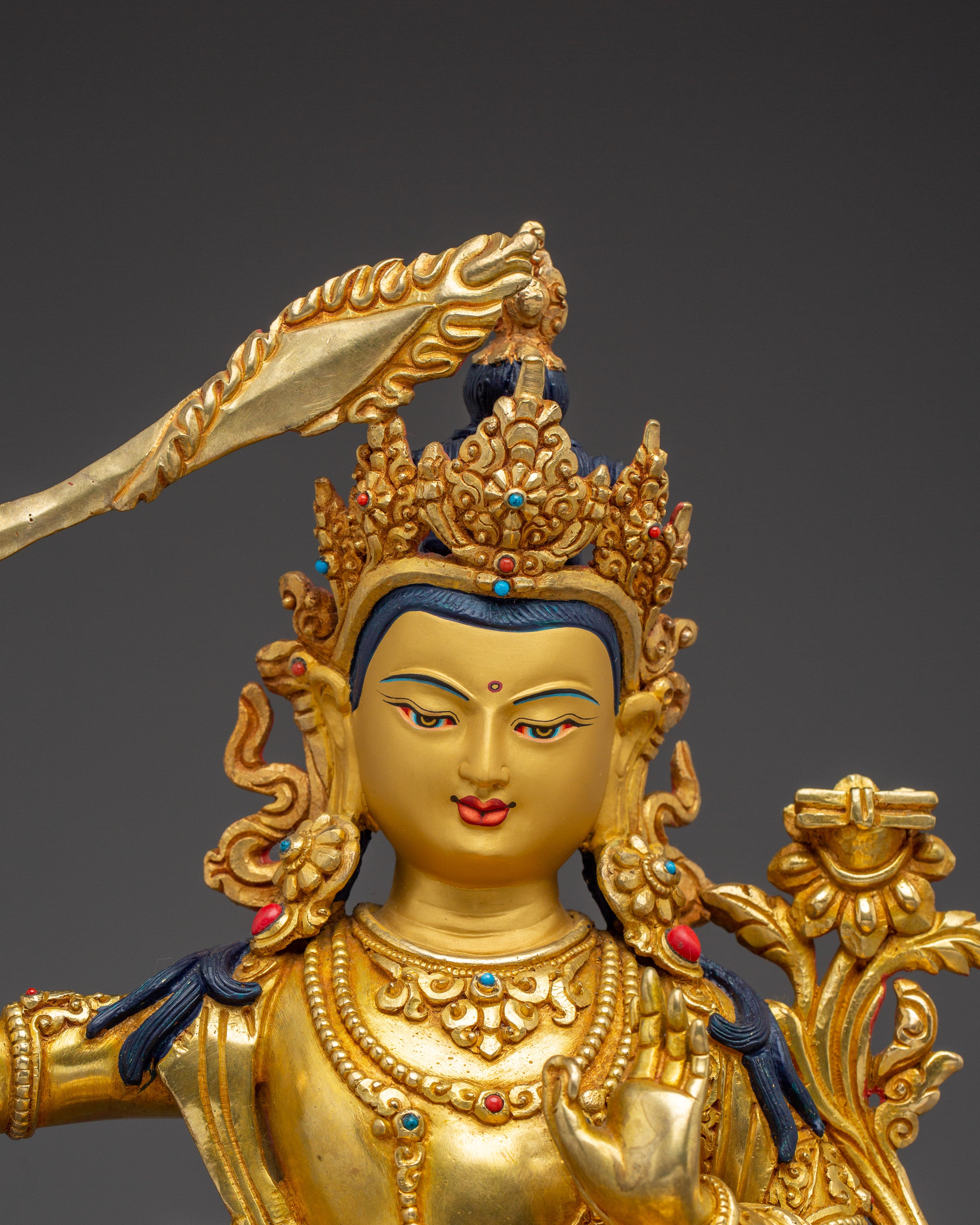 Path of Wisdom with Manjushri Statue | Symbol of Transcendent Insight