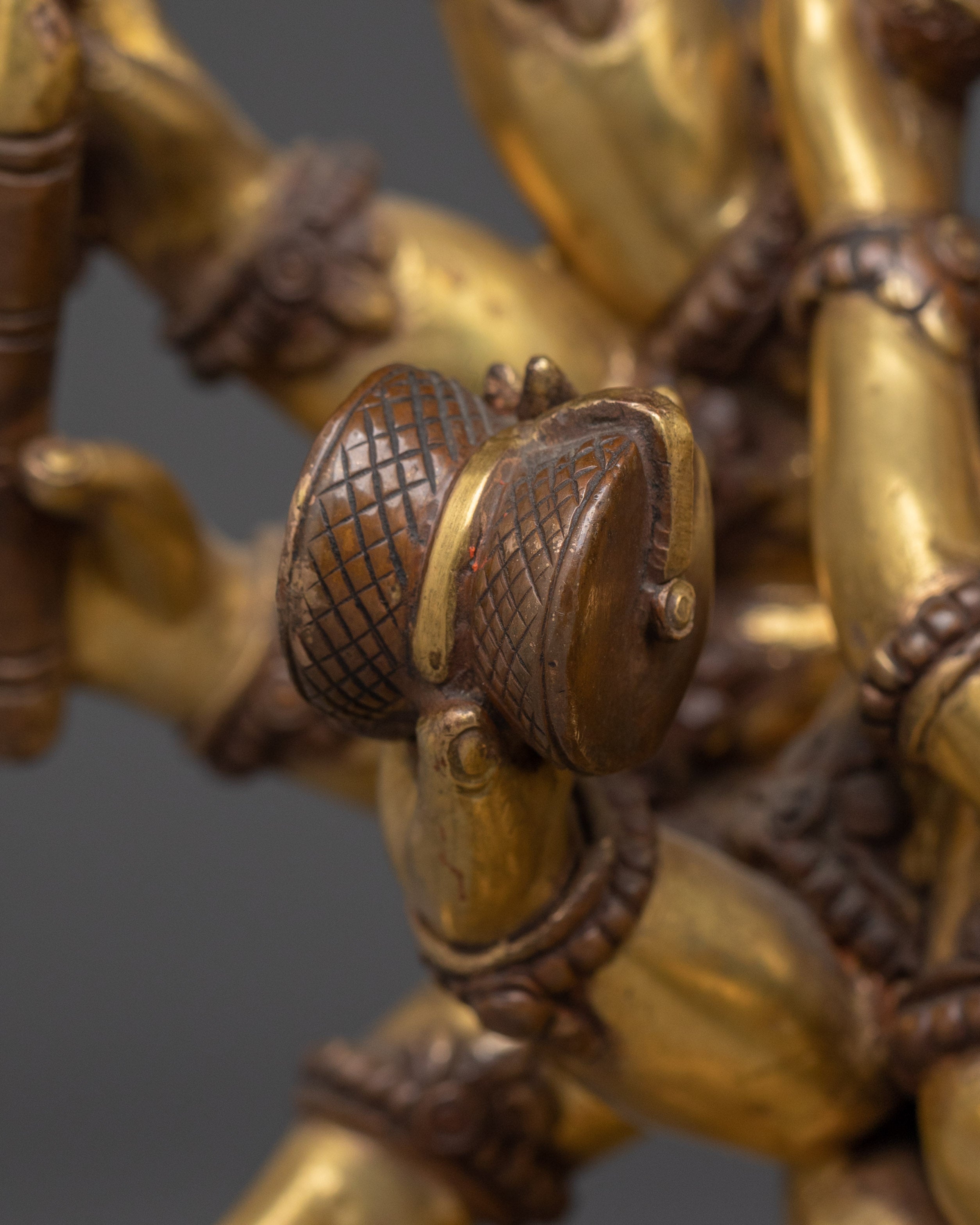 Sculpture of Mahakala with Consort | Wrathful Protector of Wisdom