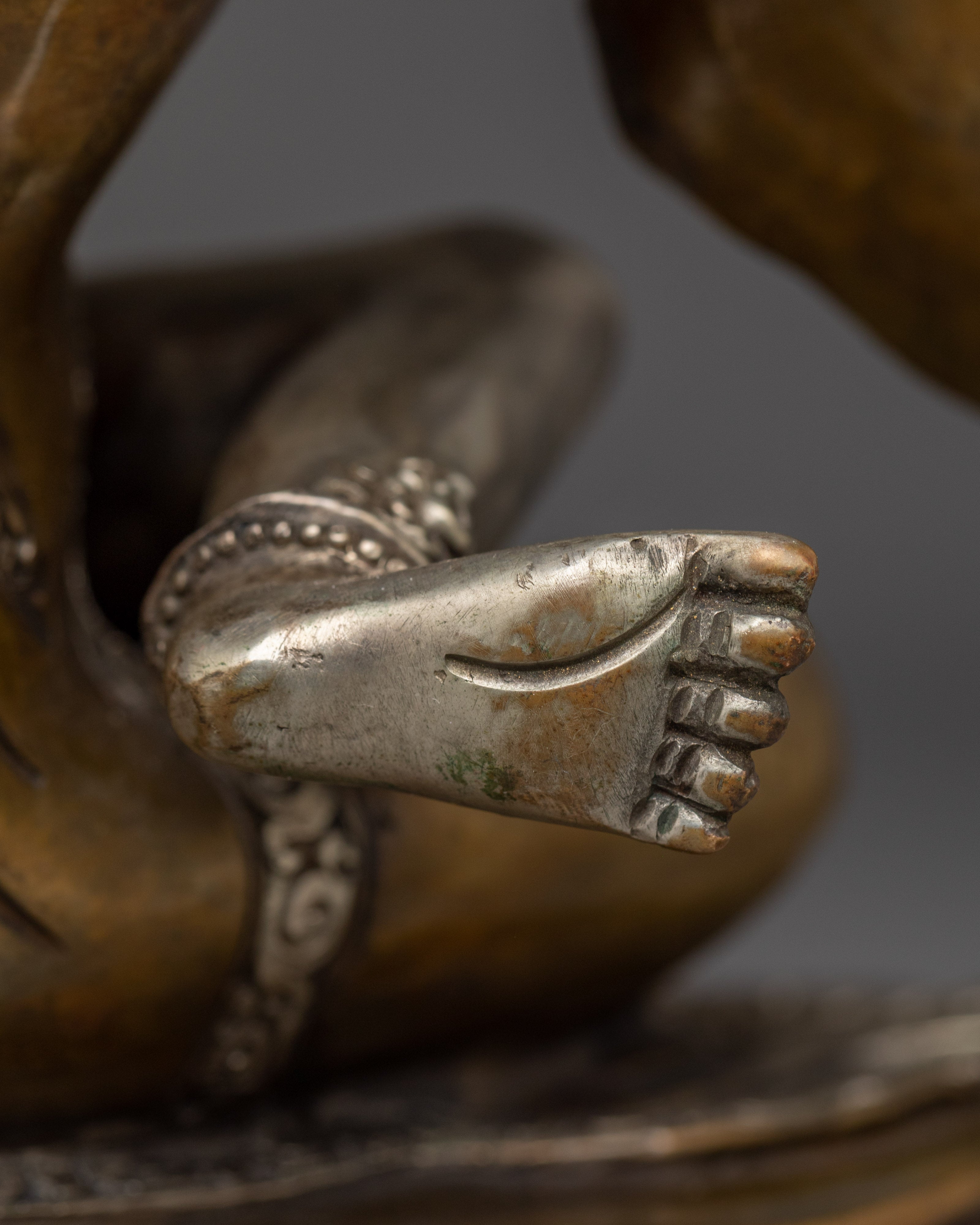 Tibetan Guru Rinpoche with Consort Statue | Padmasambhava Artwork