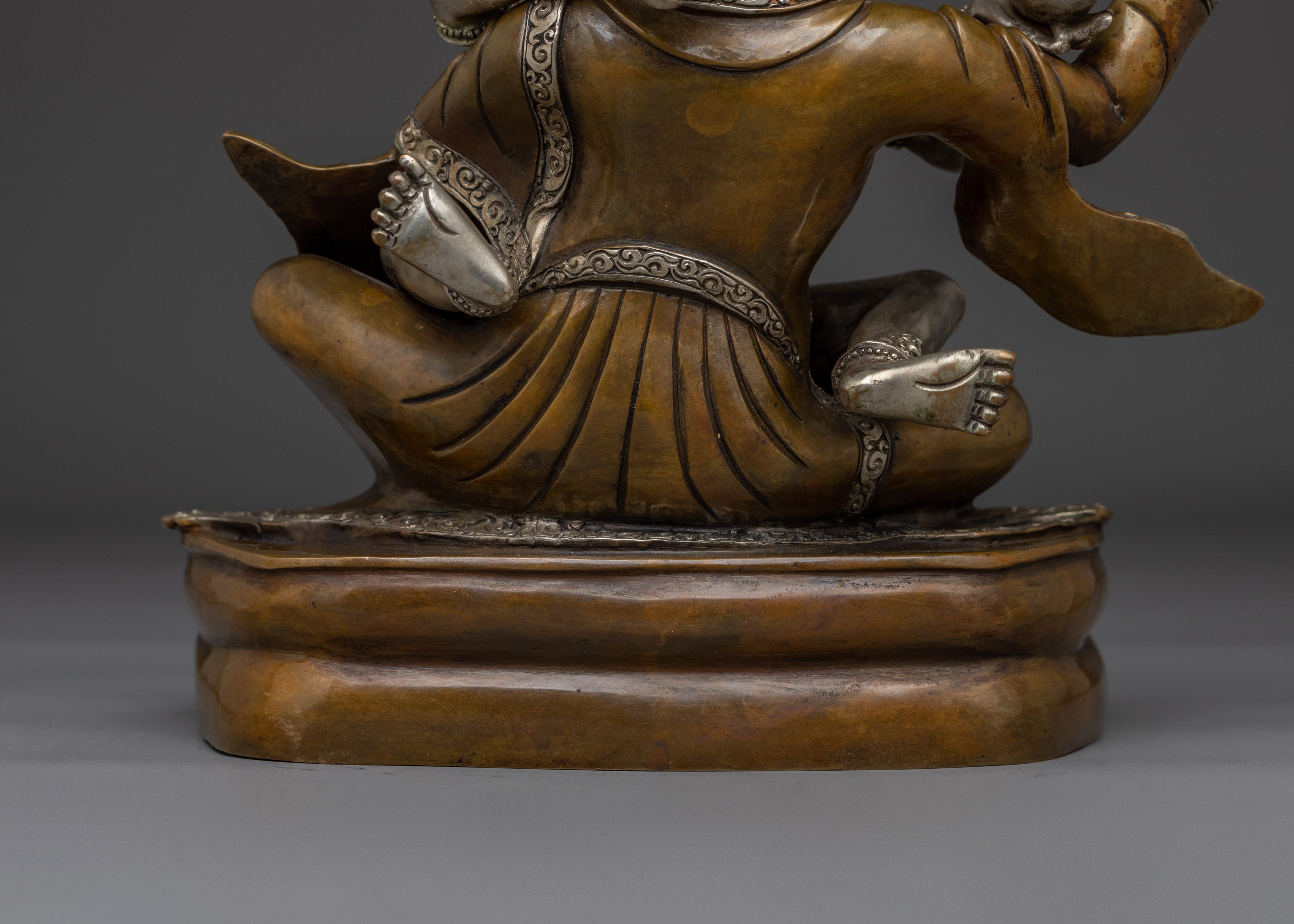 Tibetan Guru Rinpoche with Consort Statue | Padmasambhava Artwork