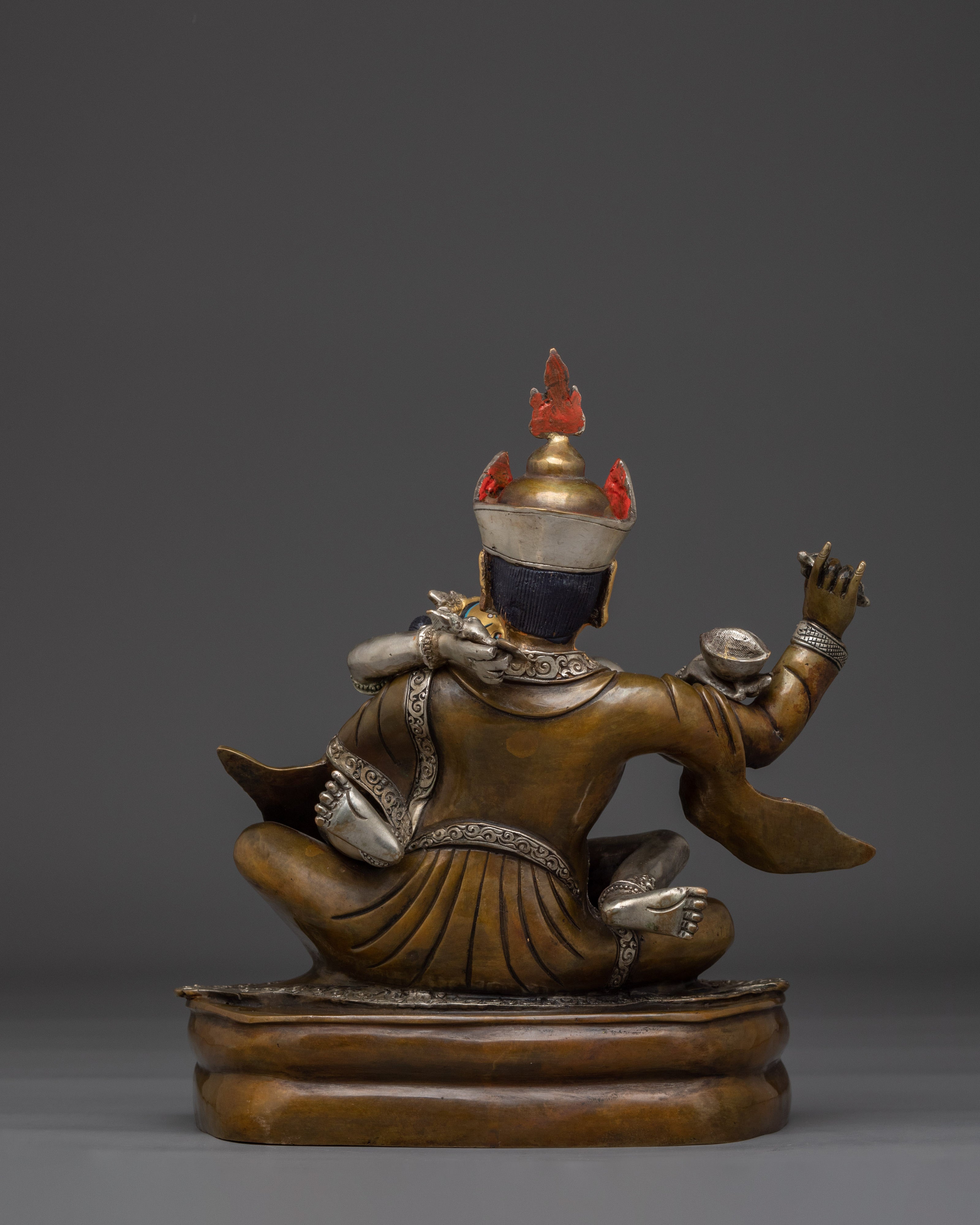 Tibetan Guru Rinpoche with Consort Statue | Padmasambhava Artwork