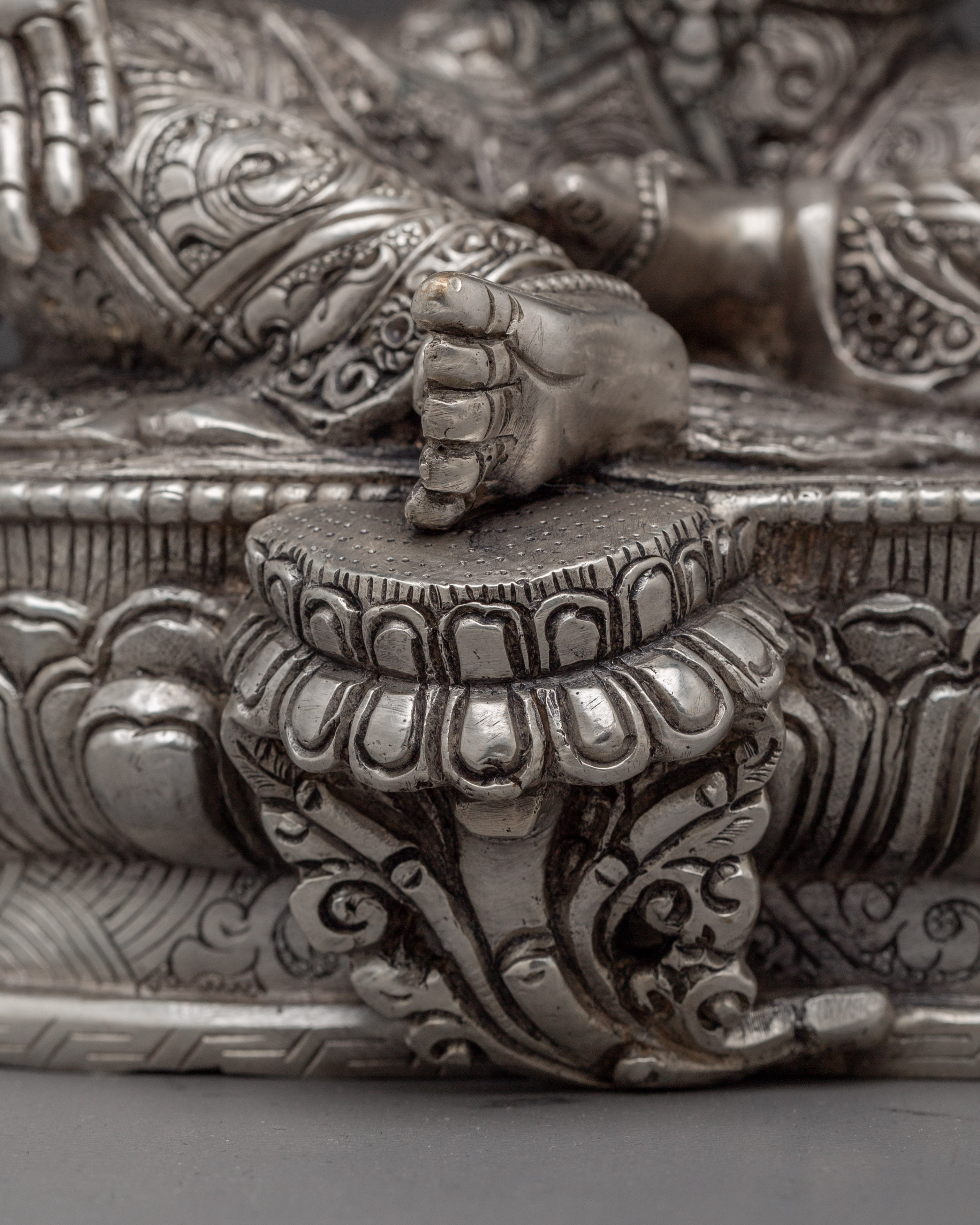 Silver Green Tara Statue | Shyama Tara - Mother of All Buddhas
