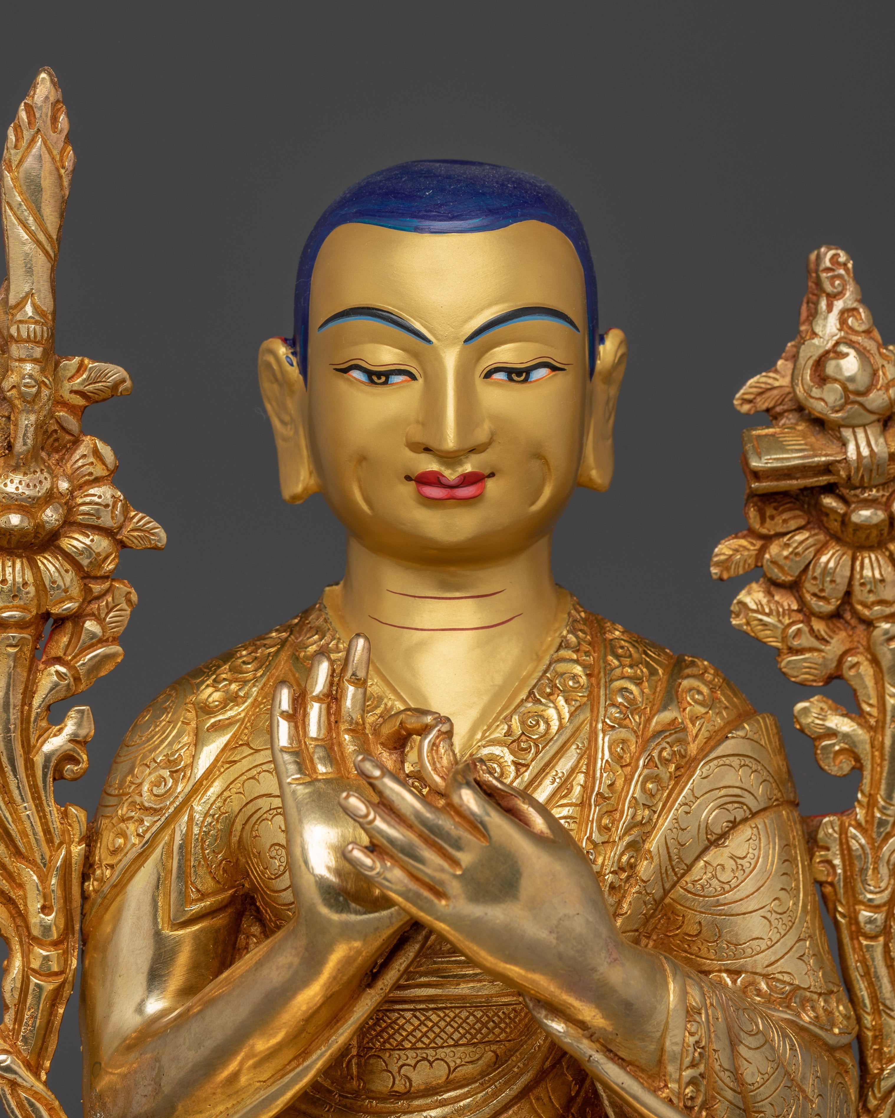 Tshongkhapa Statue Set | Tibetan Religious Philosopher and Disciples