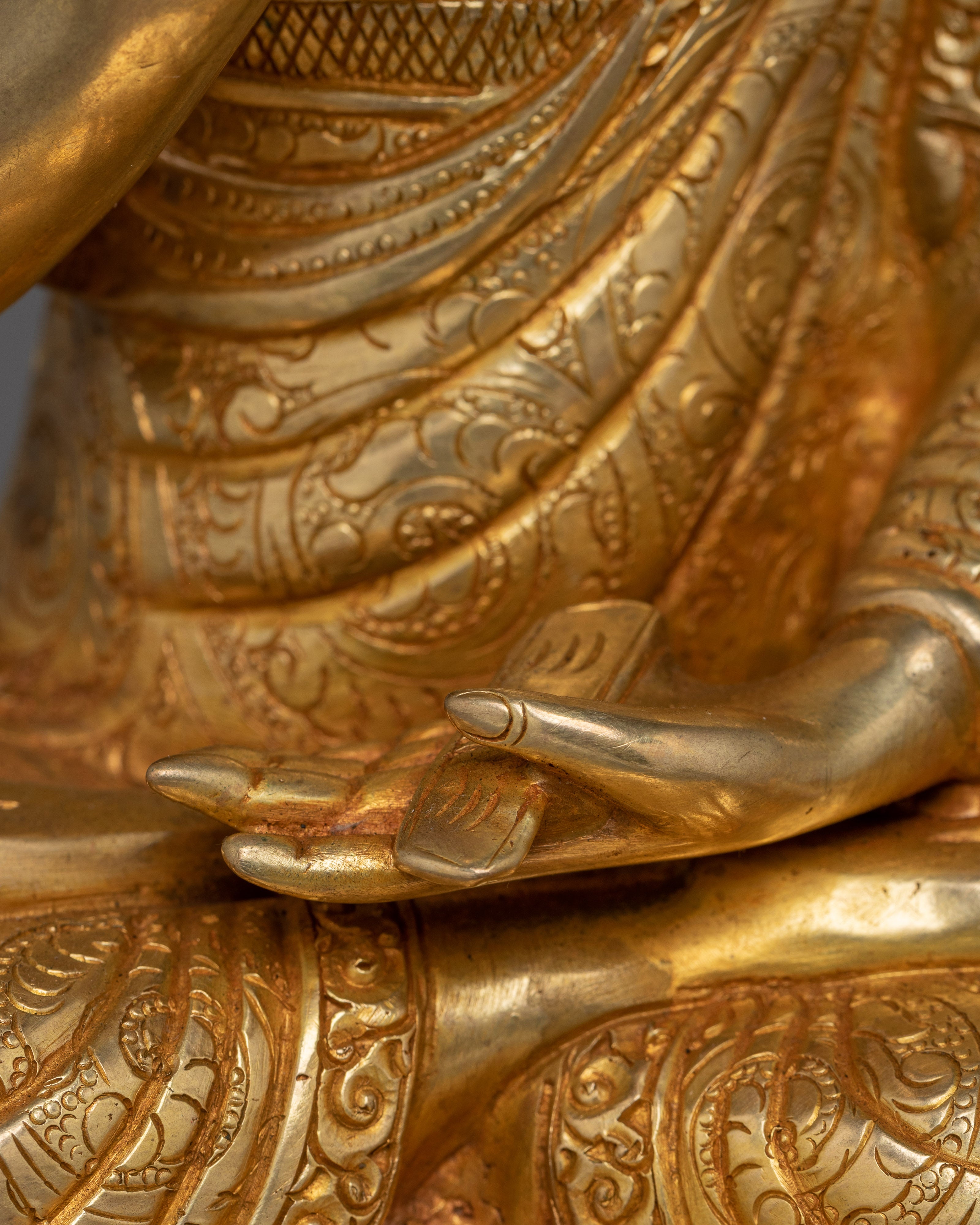 Tshongkhapa Statue Set | Tibetan Religious Philosopher and Disciples