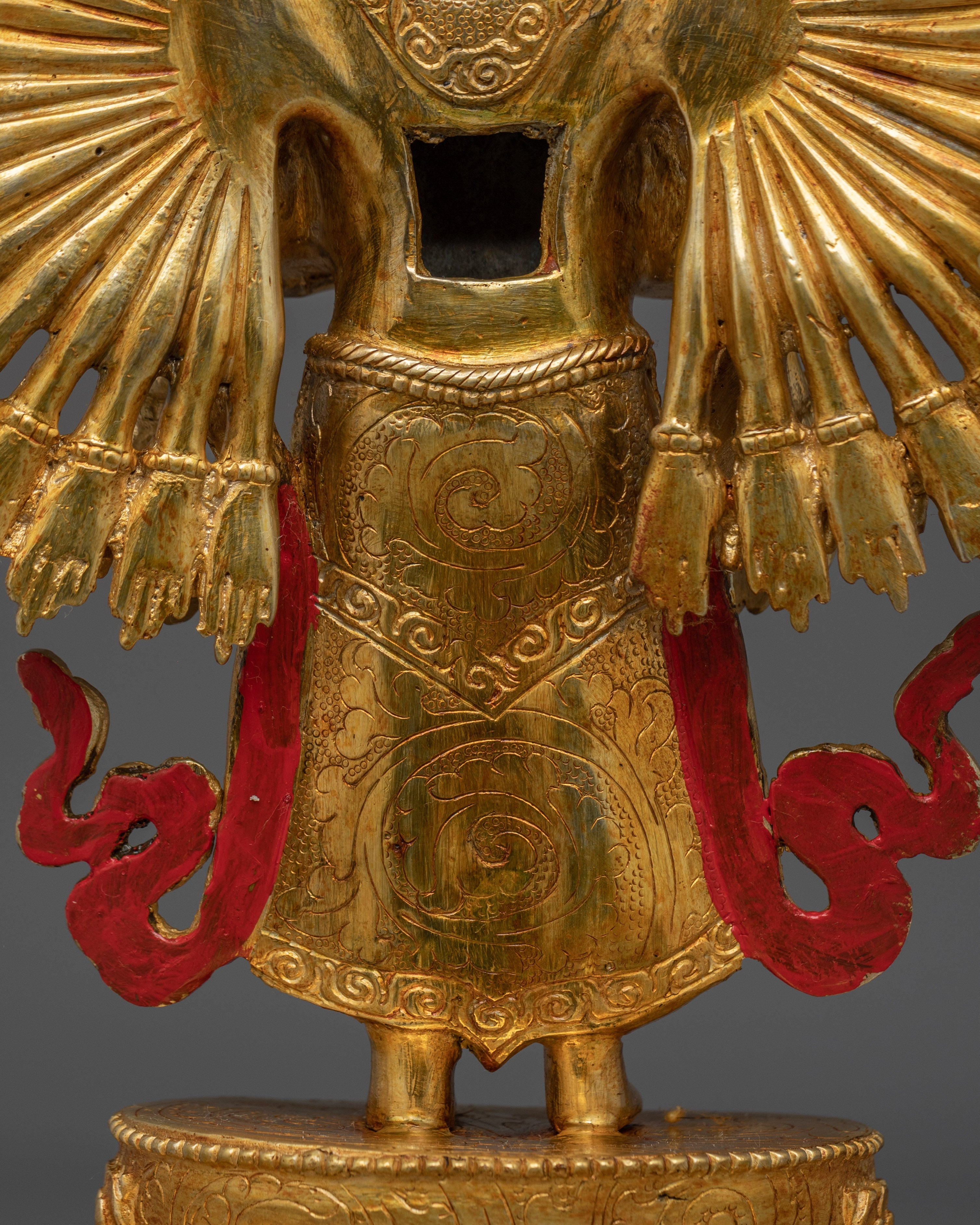 1000 Armed Chenrezig Gold and Copper Statue | Sacred Chenrezig Sculpture for Altar