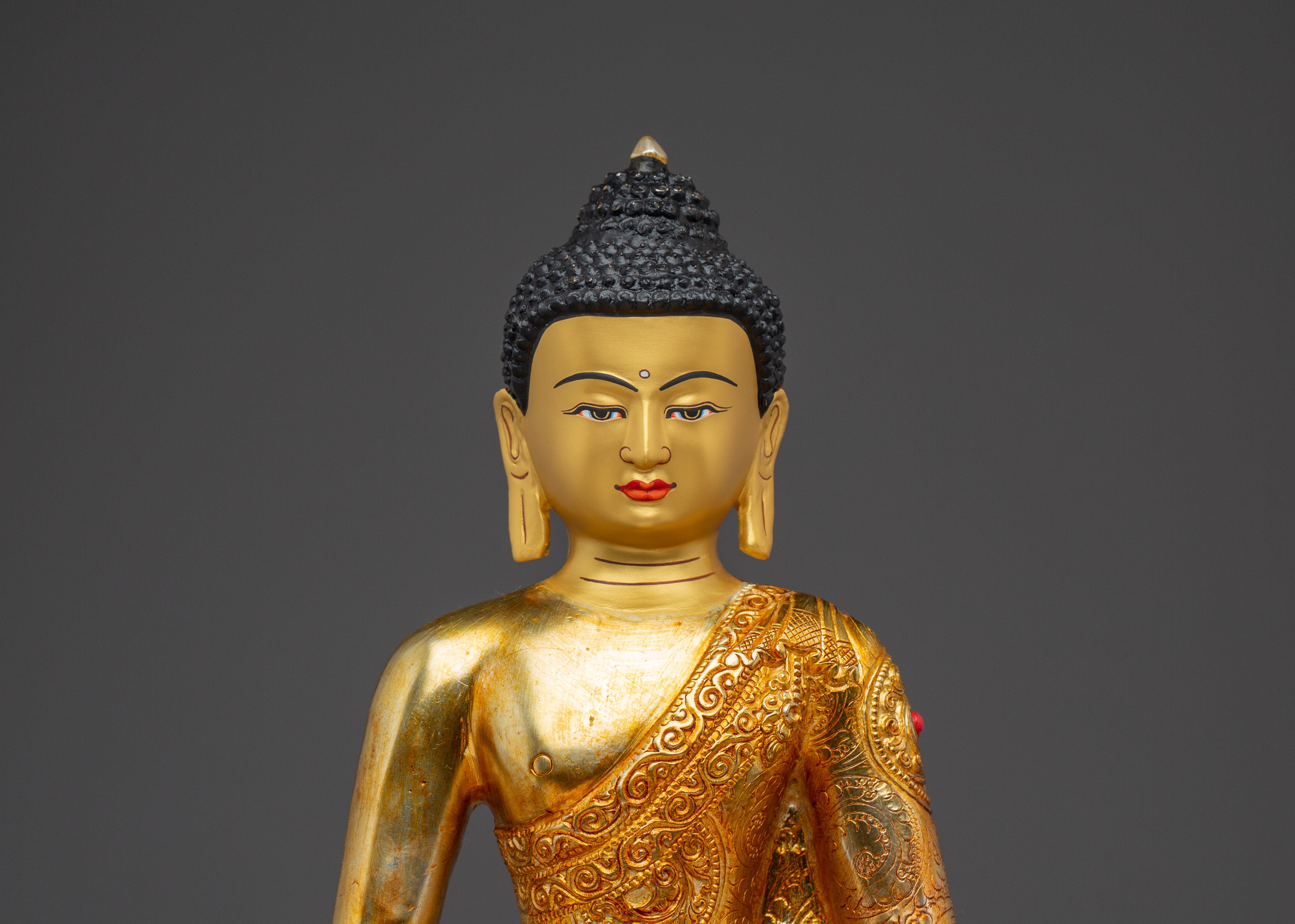 Sacred Amitabha Buddha Sculpture for Altar | Tibetan Sculpture for Meditation