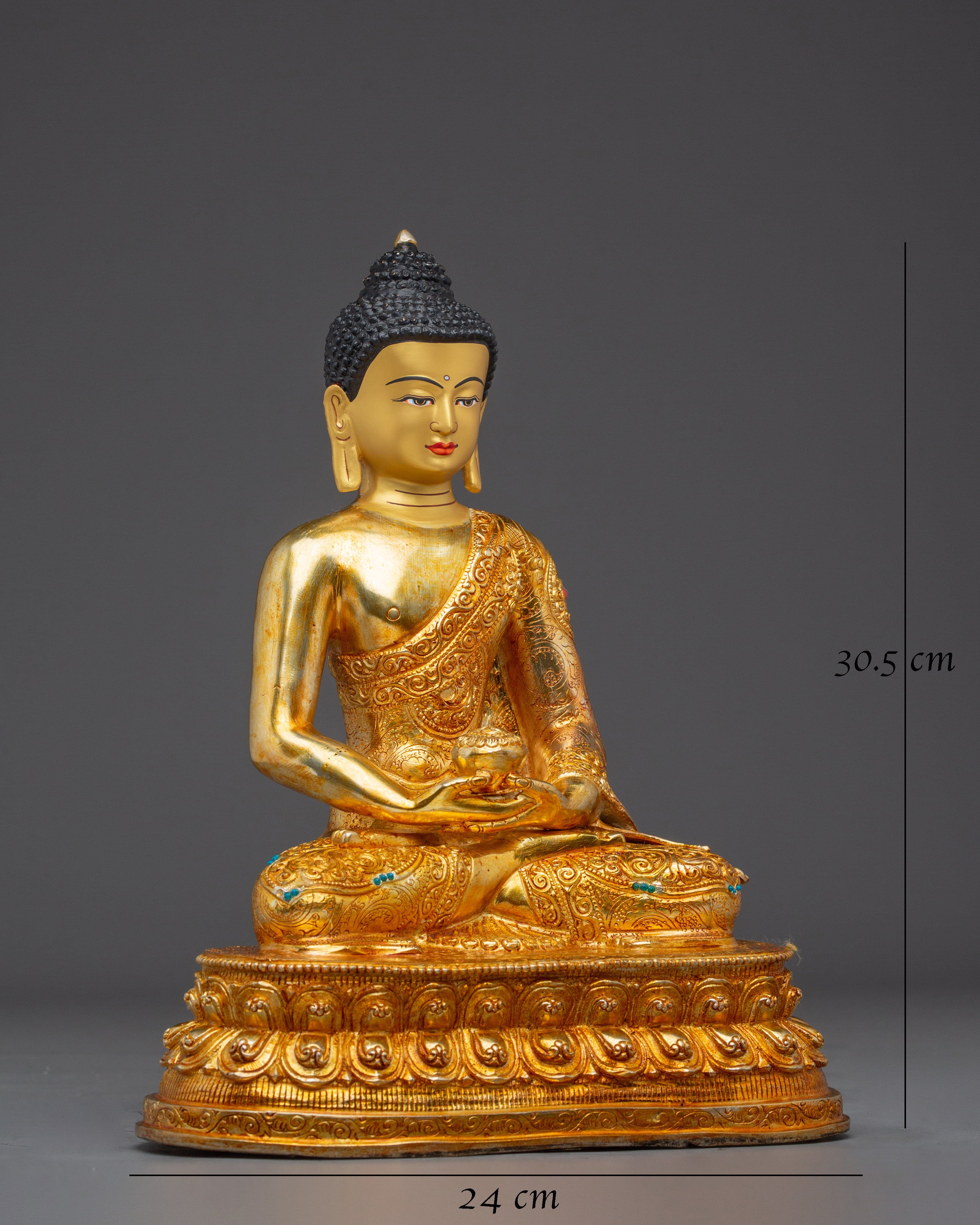 Sacred Amitabha Buddha Sculpture for Altar