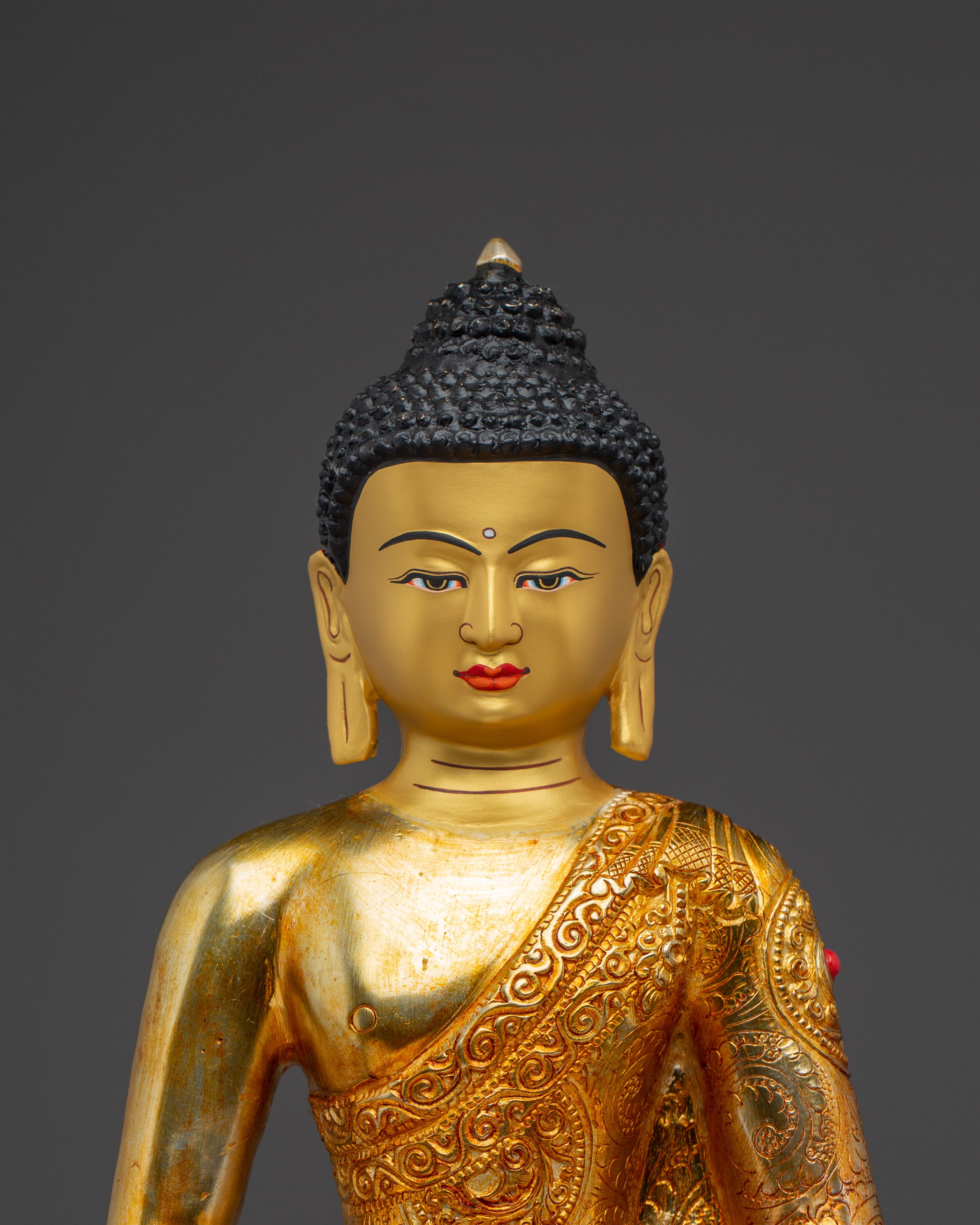 Sacred Amitabha Buddha Sculpture for Altar | Tibetan Sculpture for Meditation