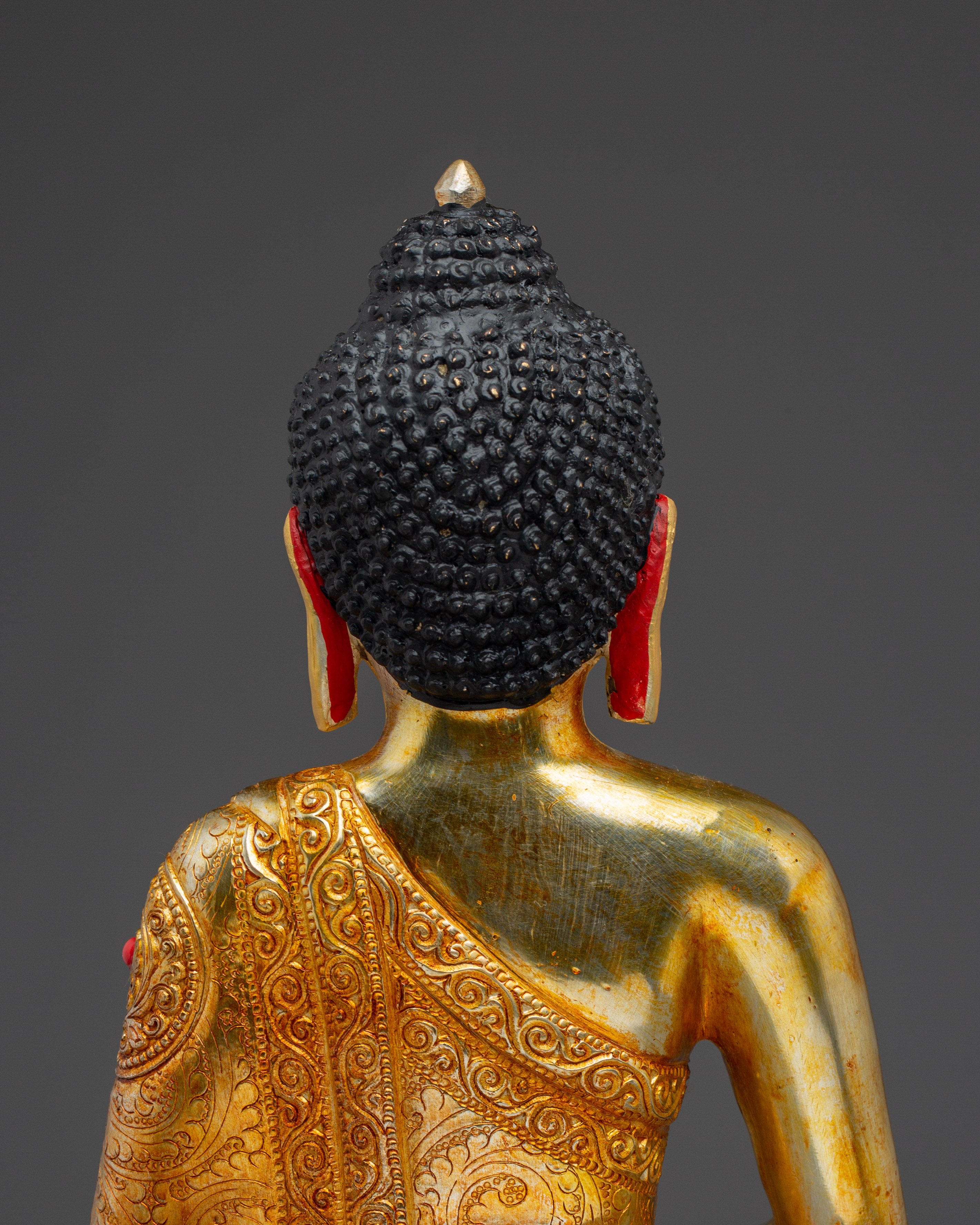 Sacred Amitabha Buddha Sculpture for Altar | Tibetan Sculpture for Meditation