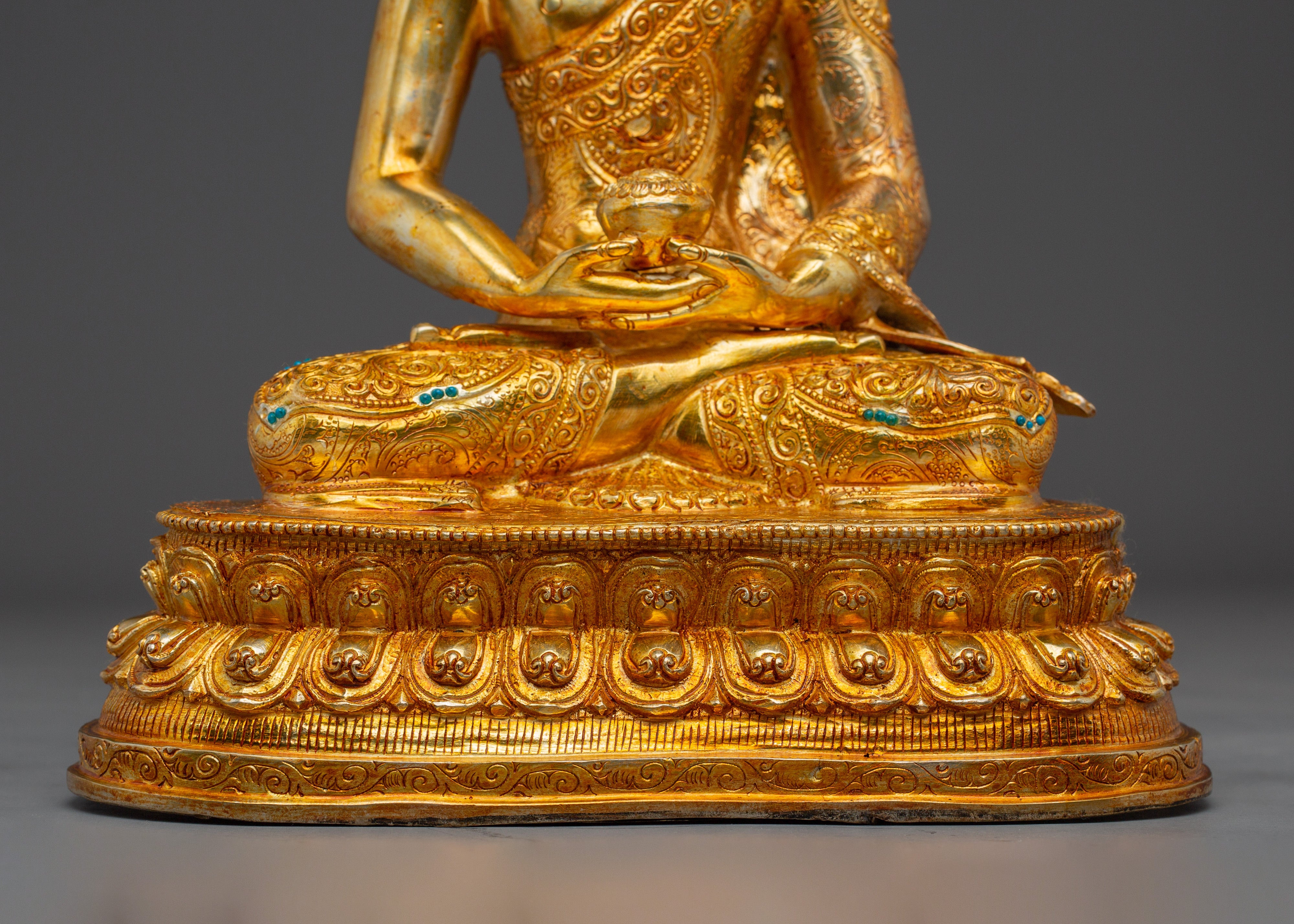 Sacred Amitabha Buddha Sculpture for Altar | Tibetan Sculpture for Meditation