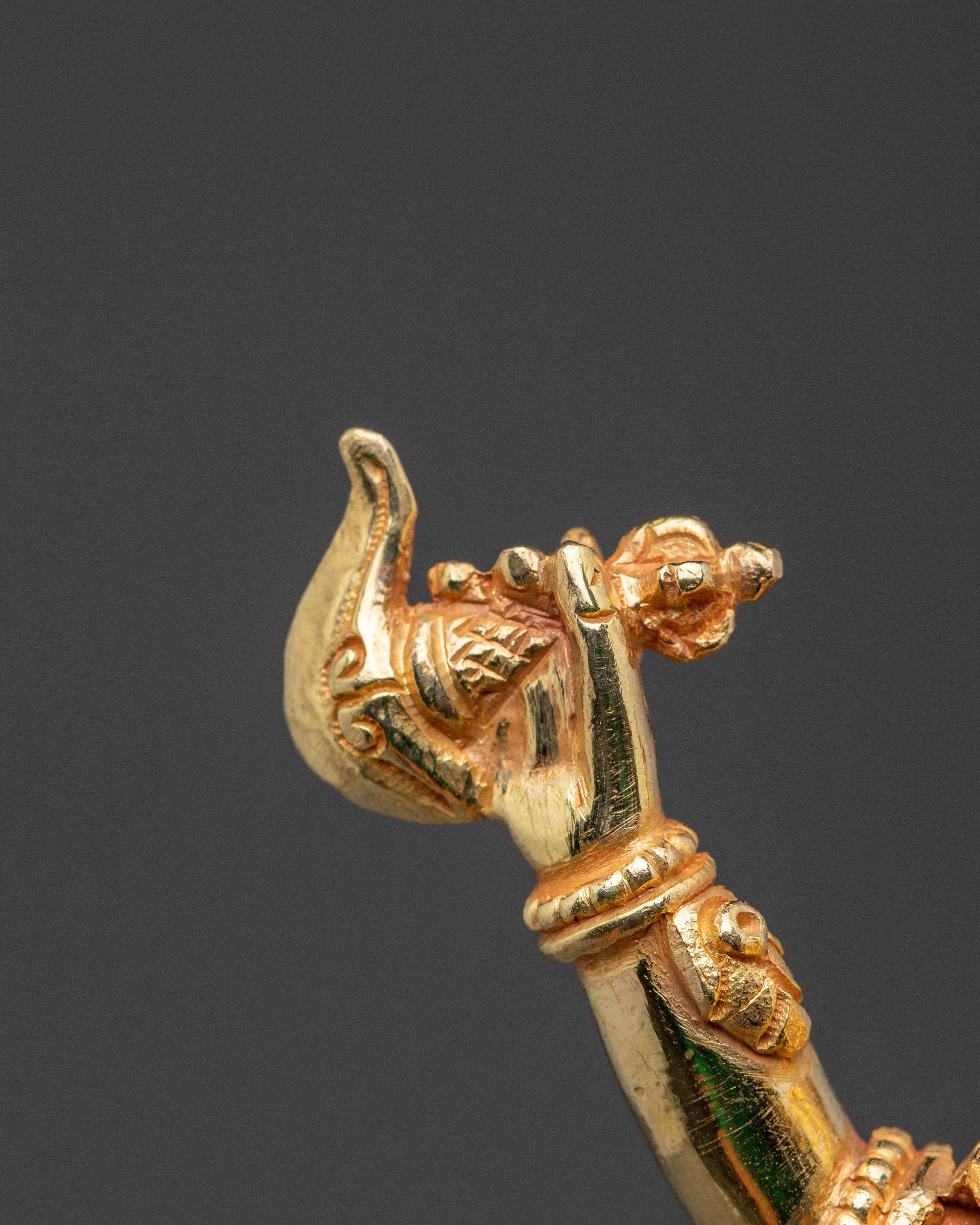 Yamantaka statue in 24K Gold Gilded | Tibetan Protector Deity Sculpture