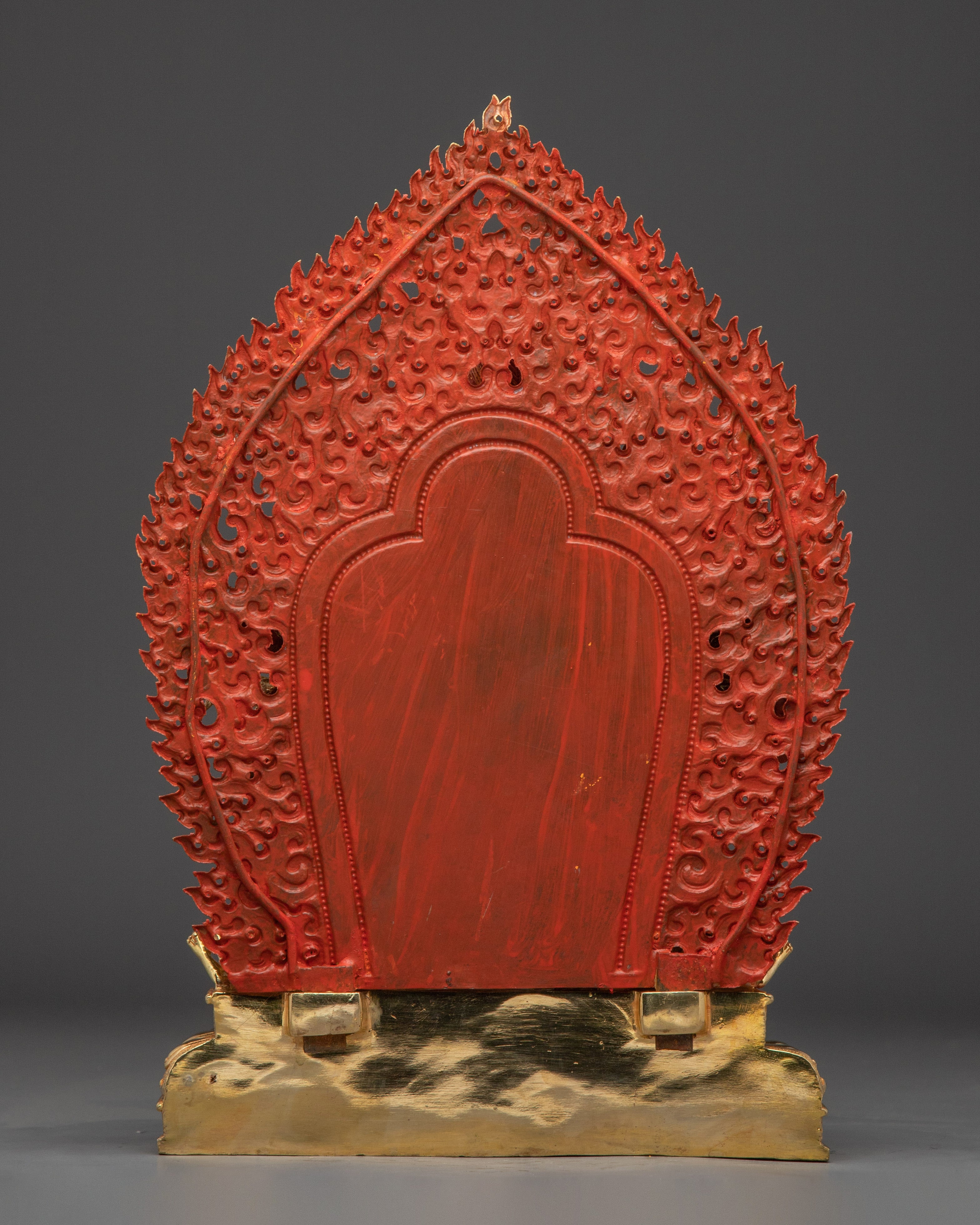 Yamantaka statue in 24K Gold Gilded | Tibetan Protector Deity Sculpture